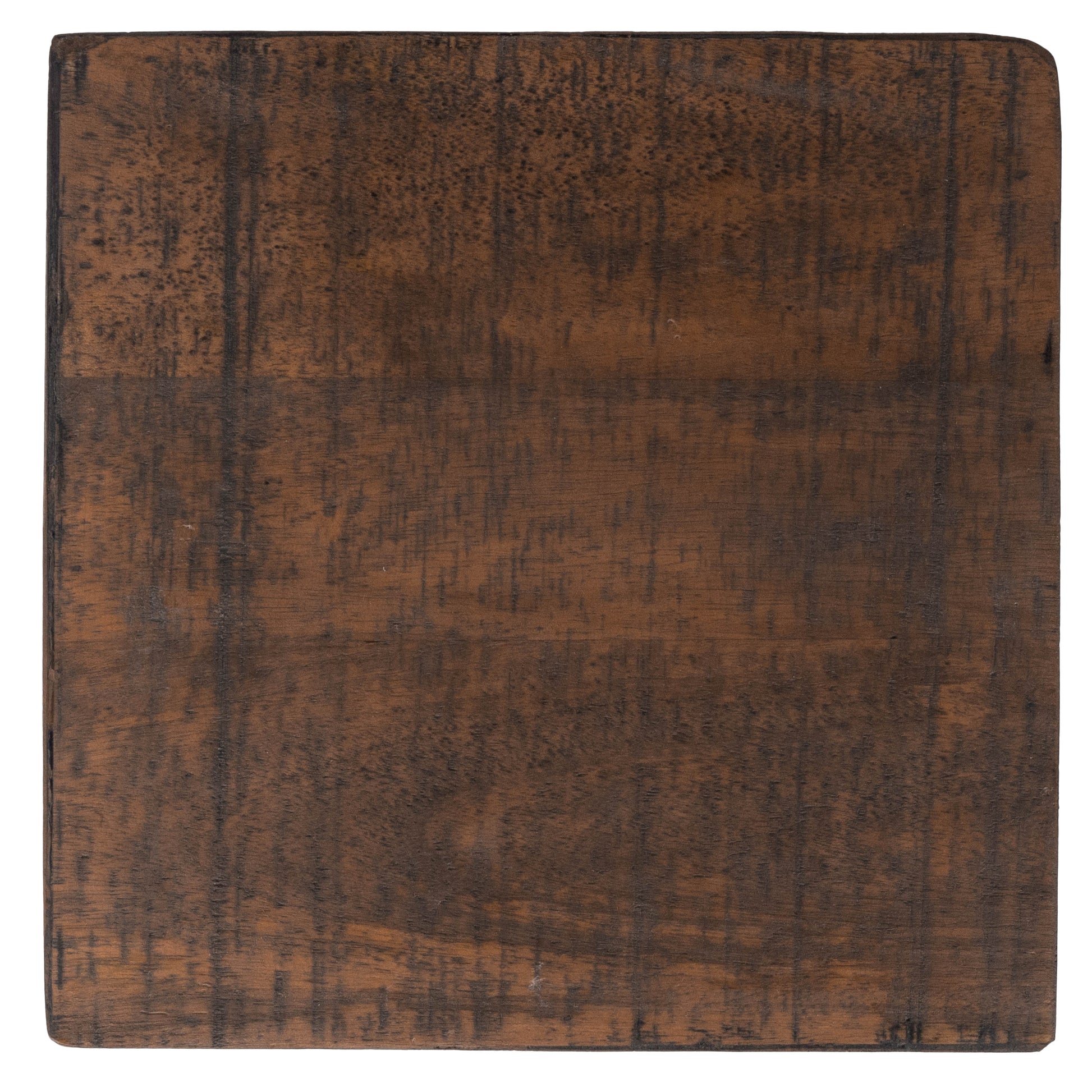 Butler Specialty Company Gulnaria 12 in. W Square Wood and Metal Modern Side Table, Dark Brown