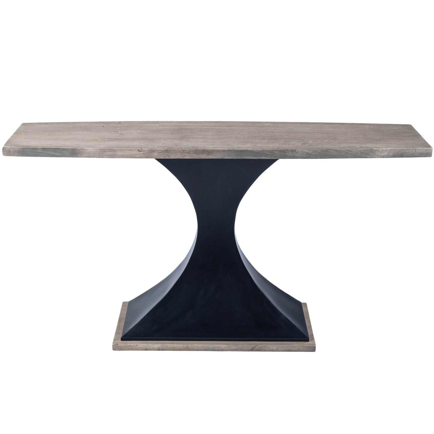 Butler Specialty Company Lidiya 58.5 in. W Rectangular Wood and Metal Contemporary Console Table, Gray