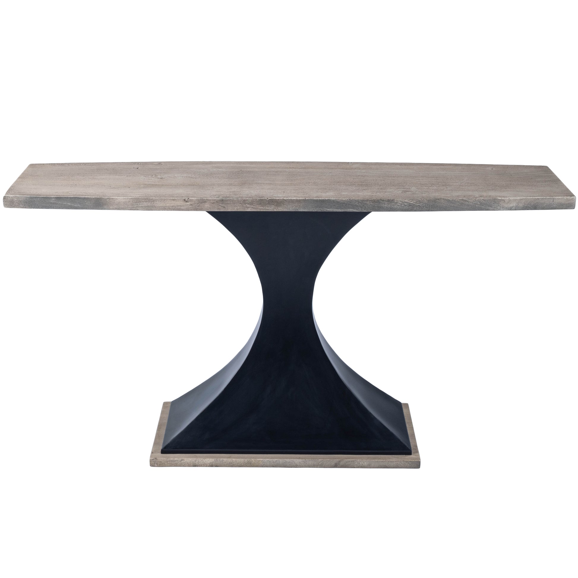 Butler Specialty Company Lidiya 58.5 in. W Rectangular Wood and Metal Contemporary Console Table, Gray