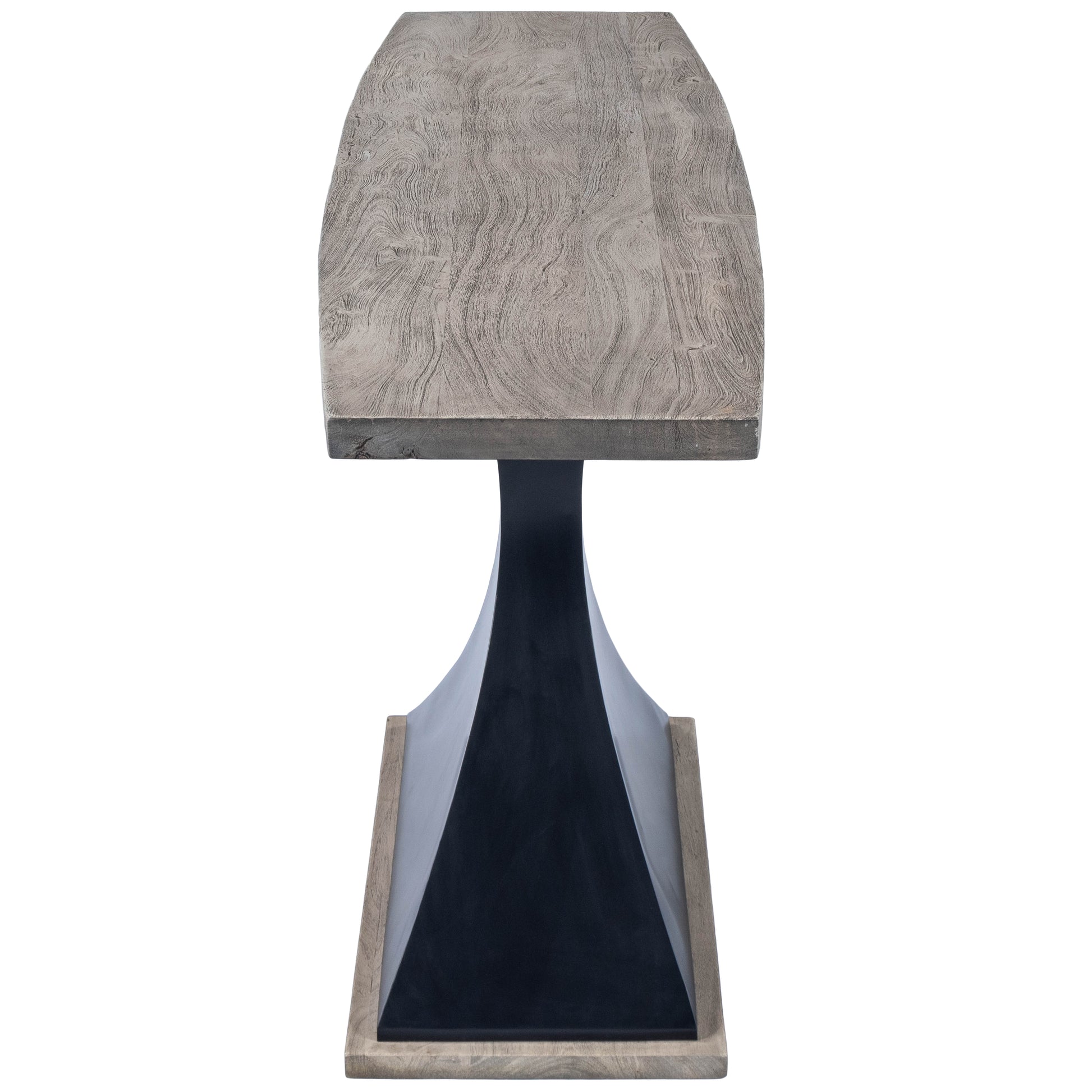 Butler Specialty Company Lidiya 58.5 in. W Rectangular Wood and Metal Contemporary Console Table, Gray