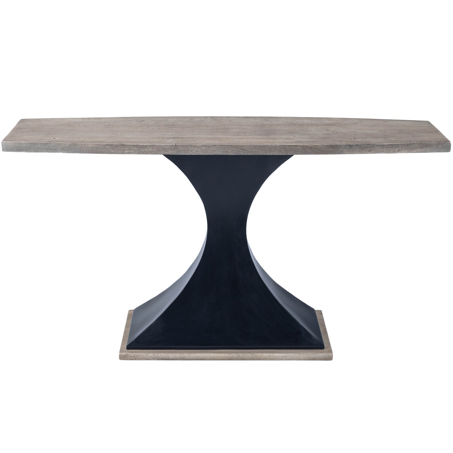 Butler Specialty Company Lidiya 58.5 in. W Rectangular Wood and Metal Contemporary Console Table, Gray