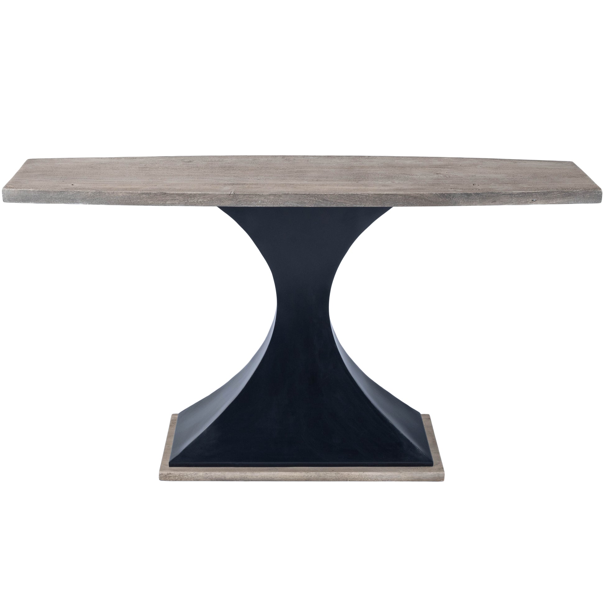 Butler Specialty Company Lidiya 58.5 in. W Rectangular Wood and Metal Contemporary Console Table, Gray