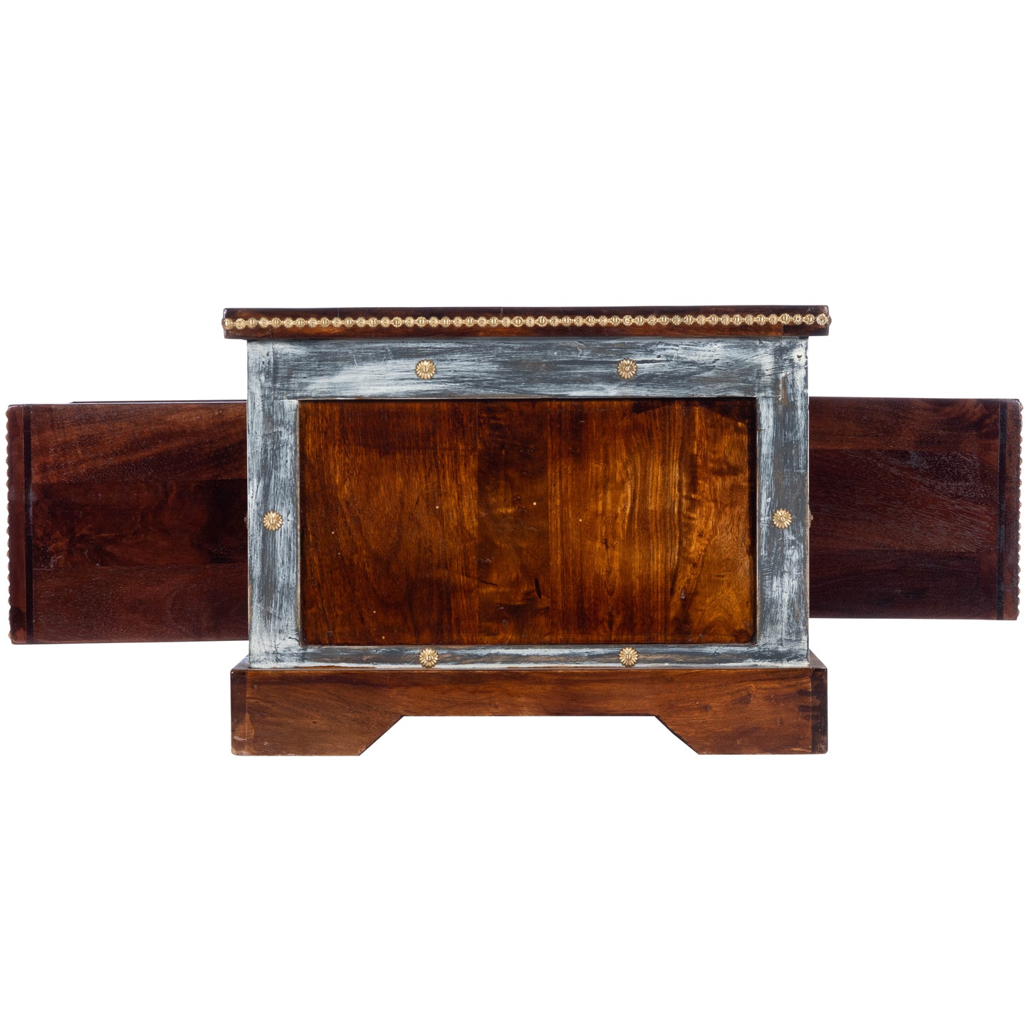 Tennor Wood & Hand Painted Storage Coffee Table in Medium Brown 5480290