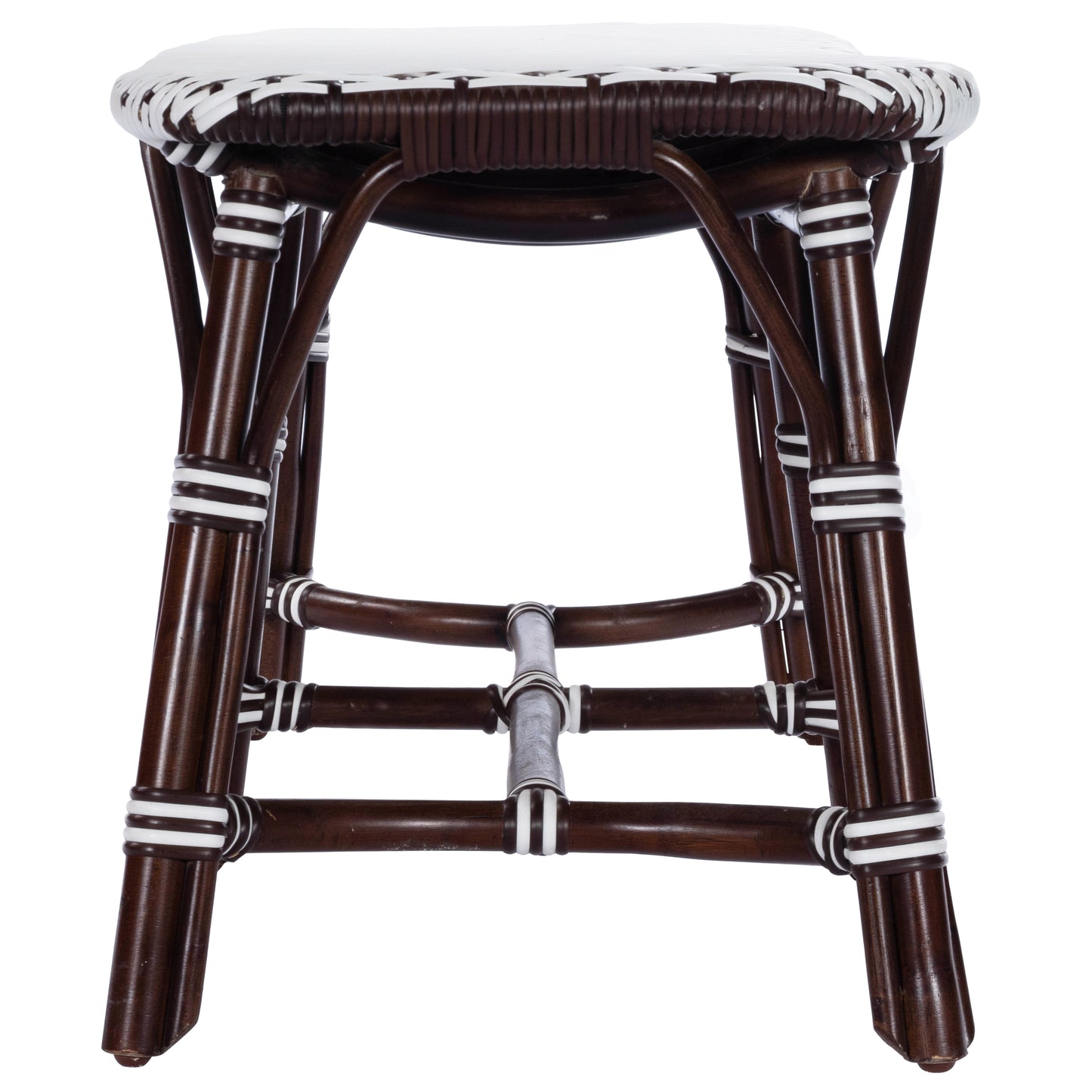 Butler Specialty Company Marcella Indoor-Outdoor 42.5 in. W Rectangular Rattan Backless Accent Bench, Dark Brown