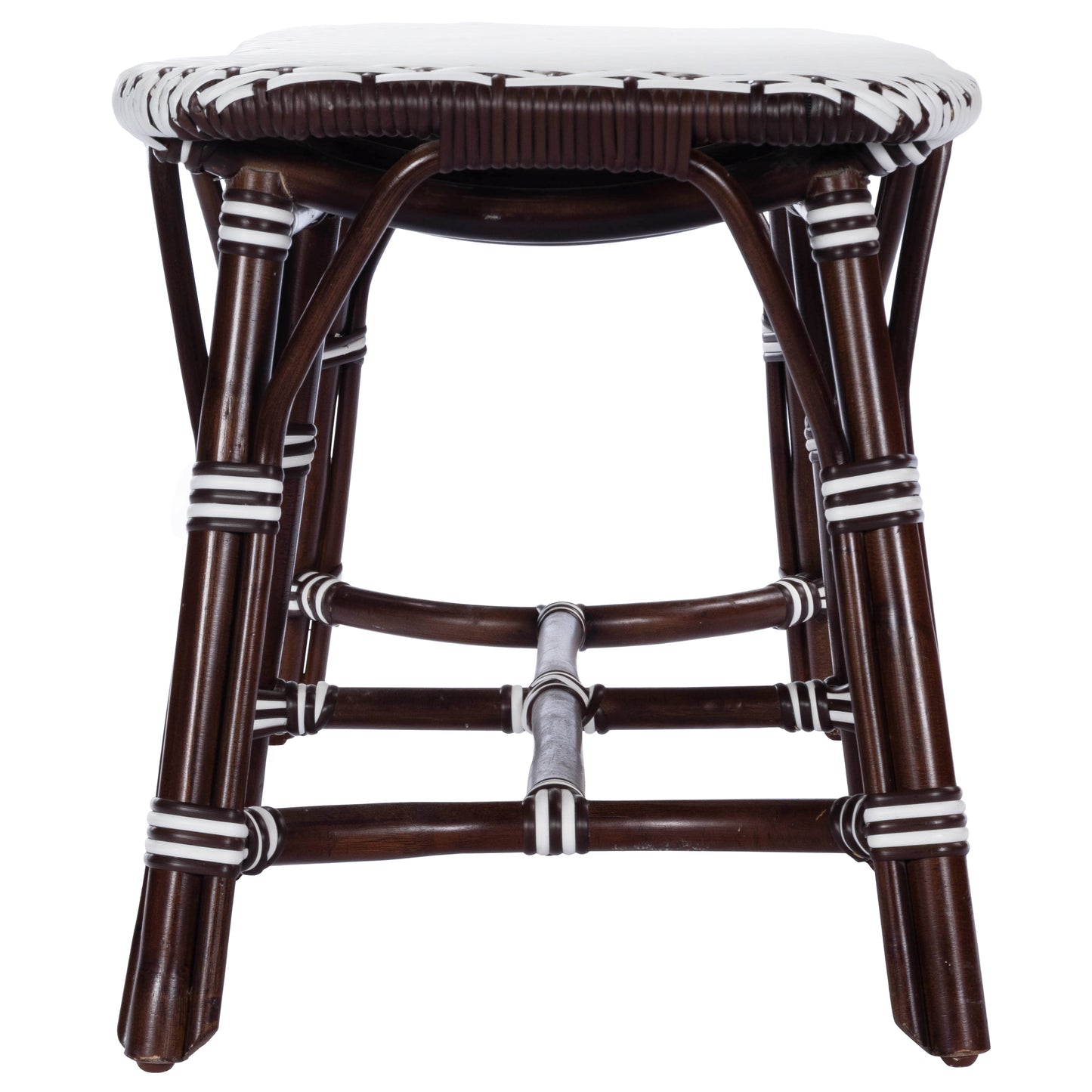 Butler Specialty Company Marcella Indoor-Outdoor 42.5 in. W Rectangular Rattan Backless Accent Bench, Dark Brown