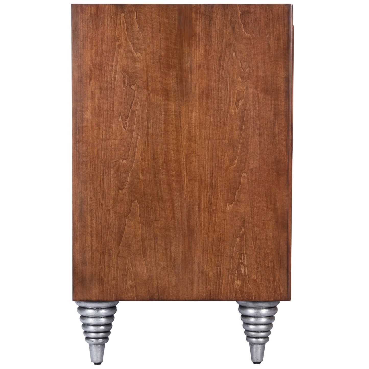 Shelly Leather & Capiz Shell Inlay 55" Sideboard in Medium Brown  5486350