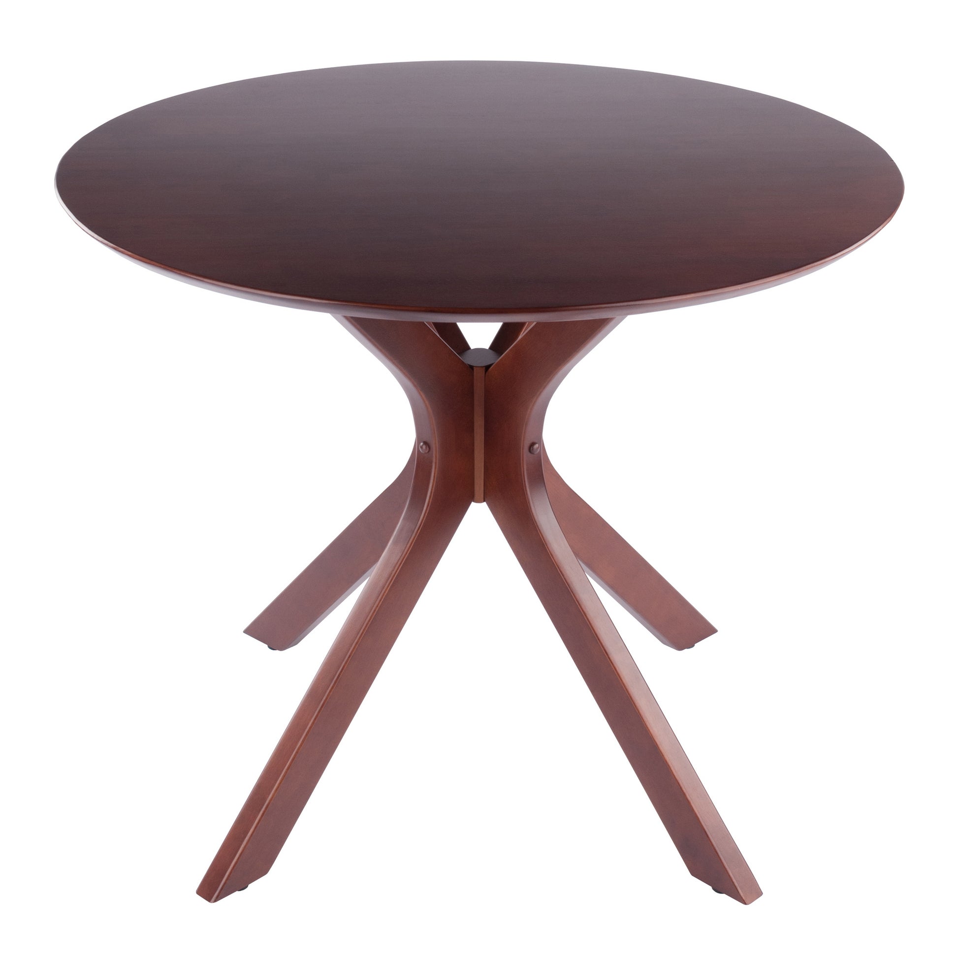 Lexa Dining Table with Splayed Legs, Walnut Finish