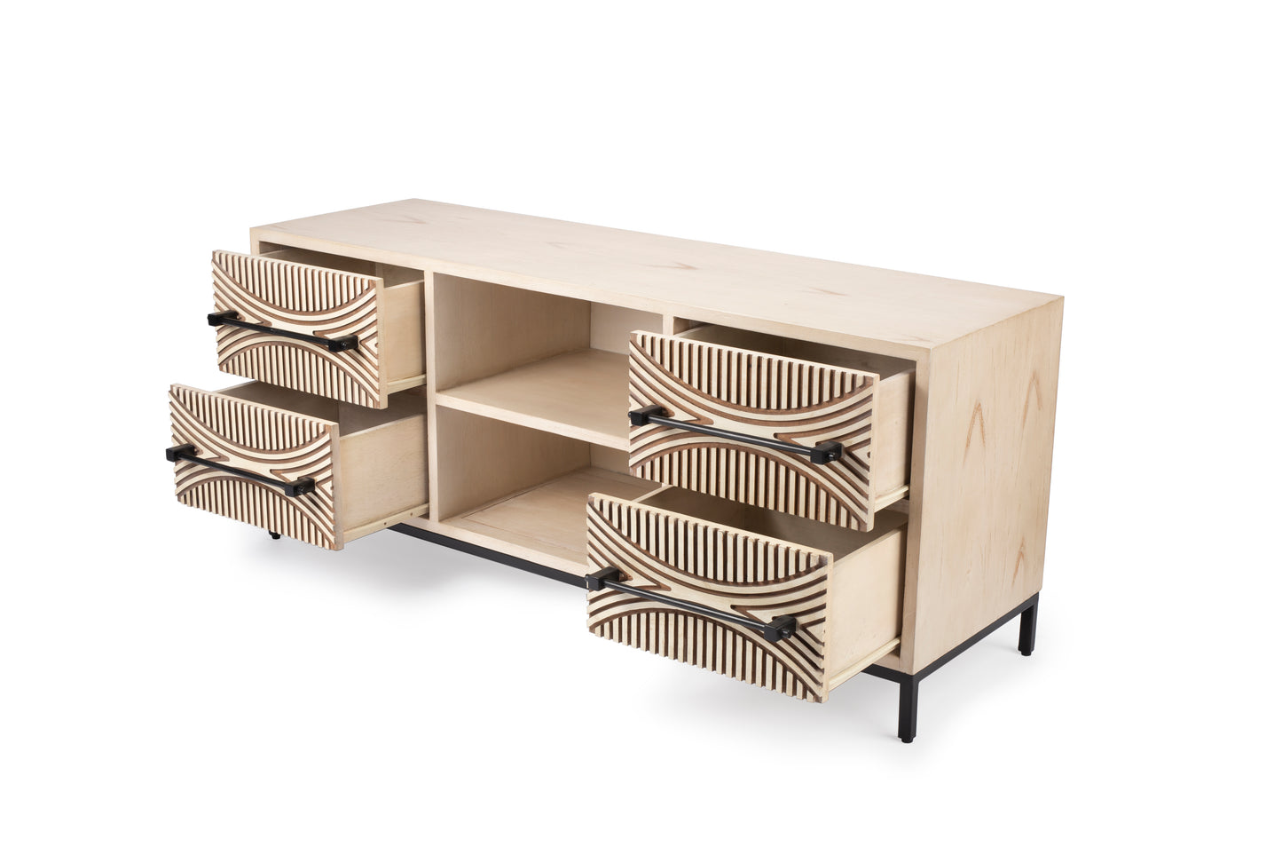 Cirella 4 drawers 52" TV Stand in Light Brown 5503140