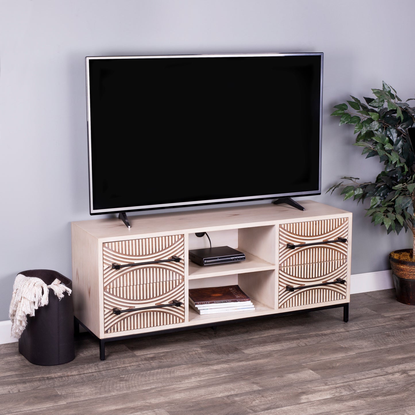 Cirella 4 drawers 52" TV Stand in Light Brown 5503140