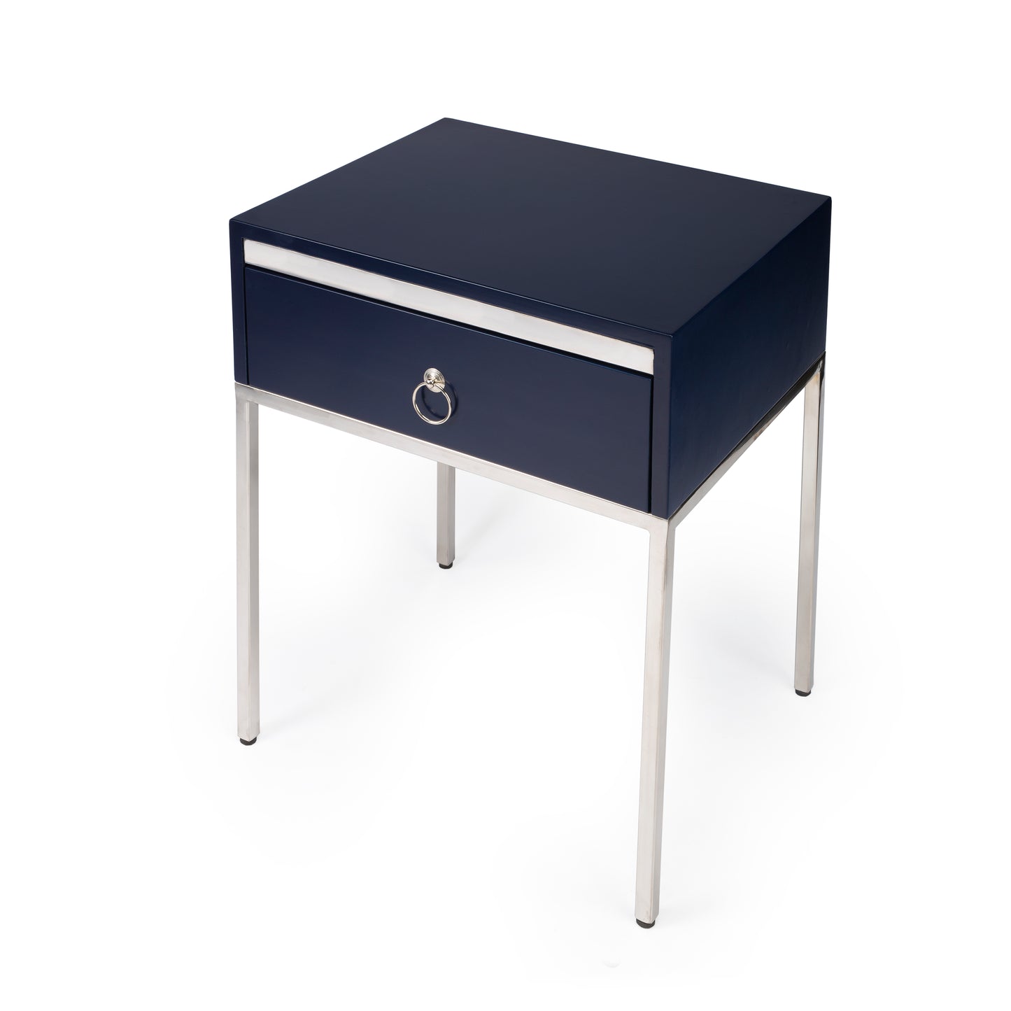 Monika & Silver End Table in Blue 5504291