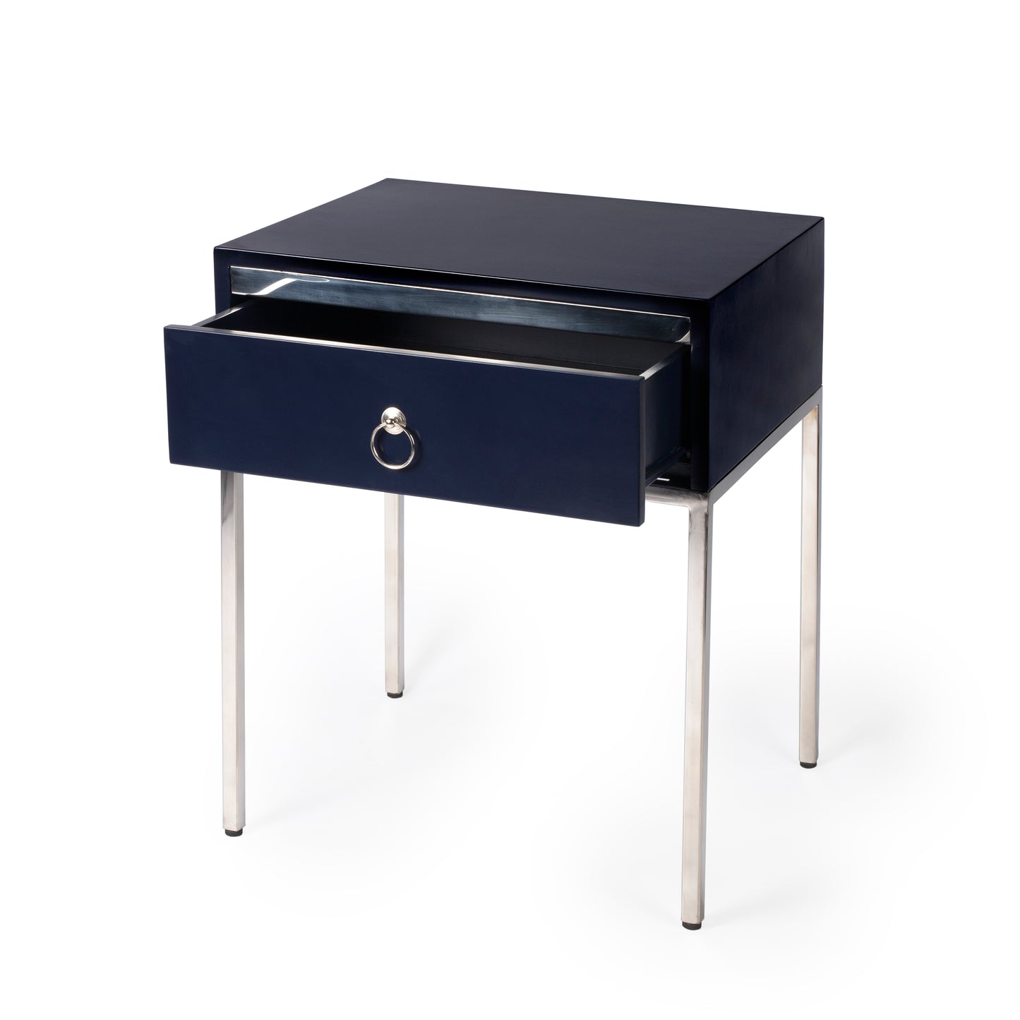 Monika & Silver End Table in Blue 5504291