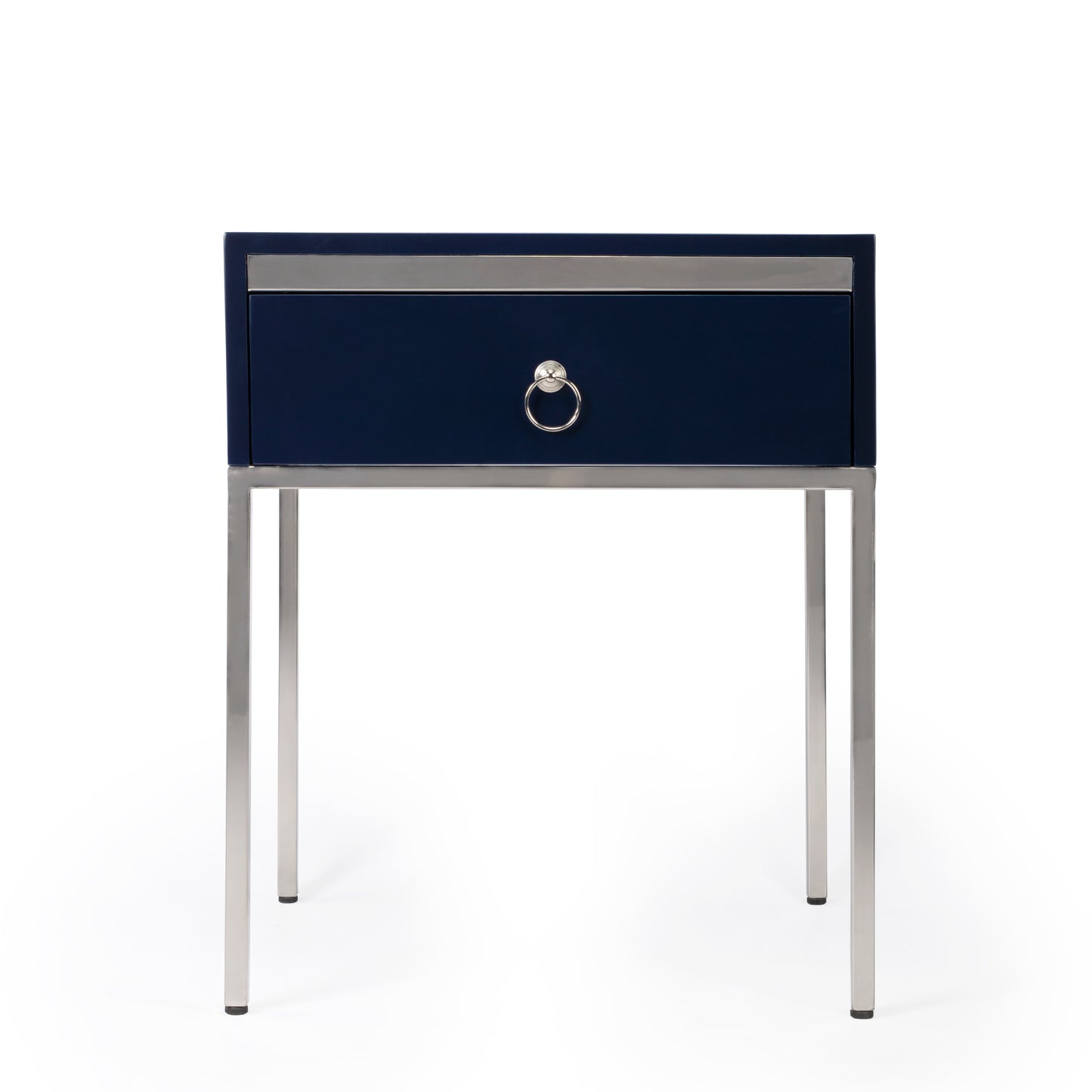 Monika & Silver End Table in Blue 5504291