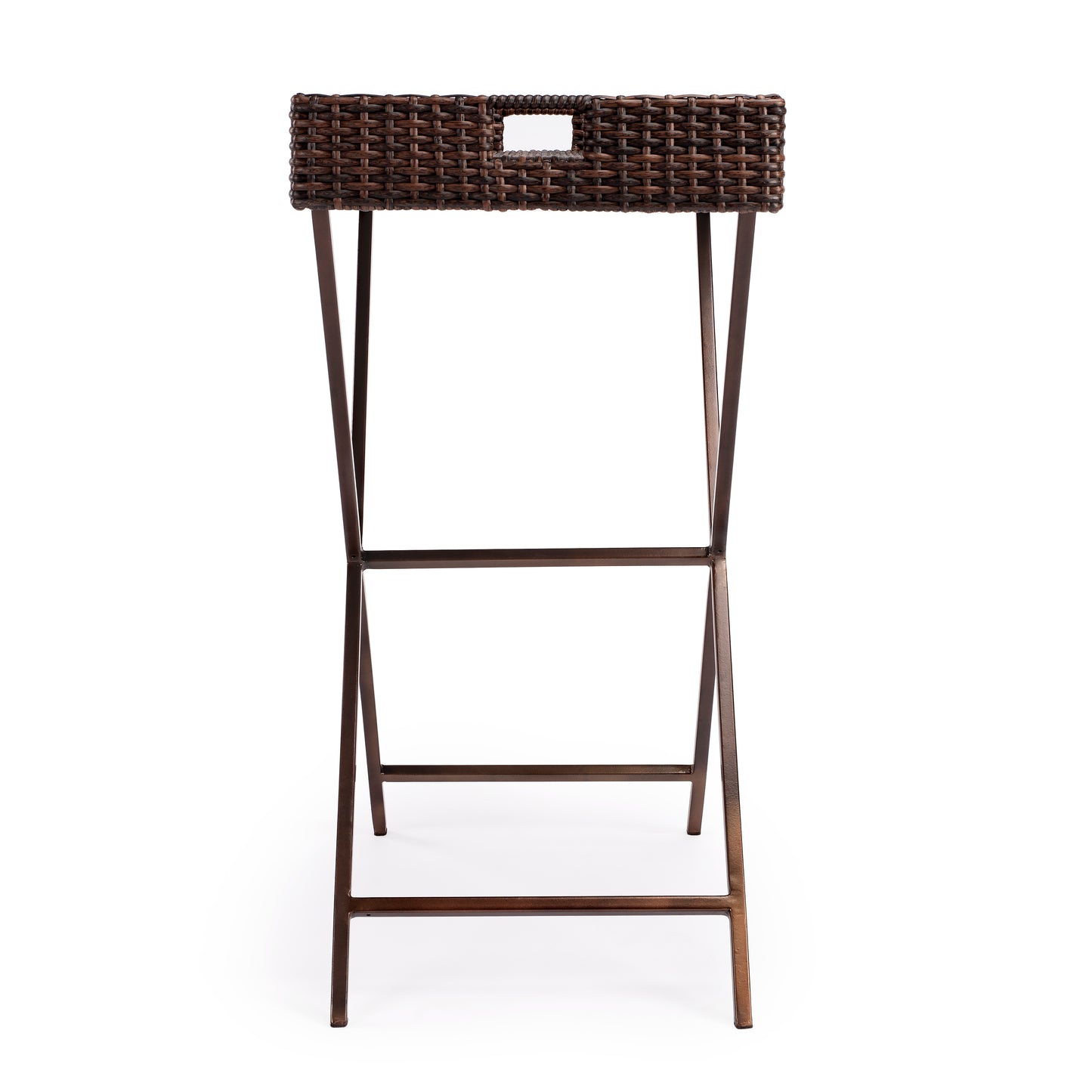 Fern Rattan Tray Table in Dark Brown 5509398