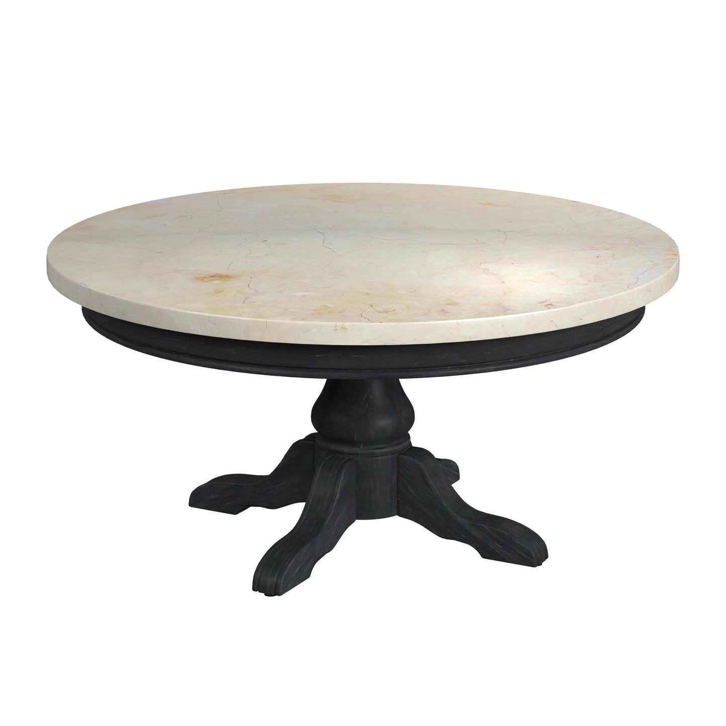 Danielle Marble Round Coffee Table in Black 5516432