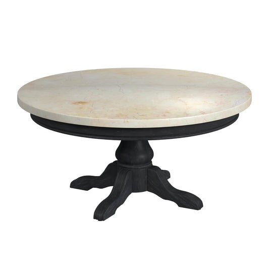 Danielle Marble Round Coffee Table in Black 5516432
