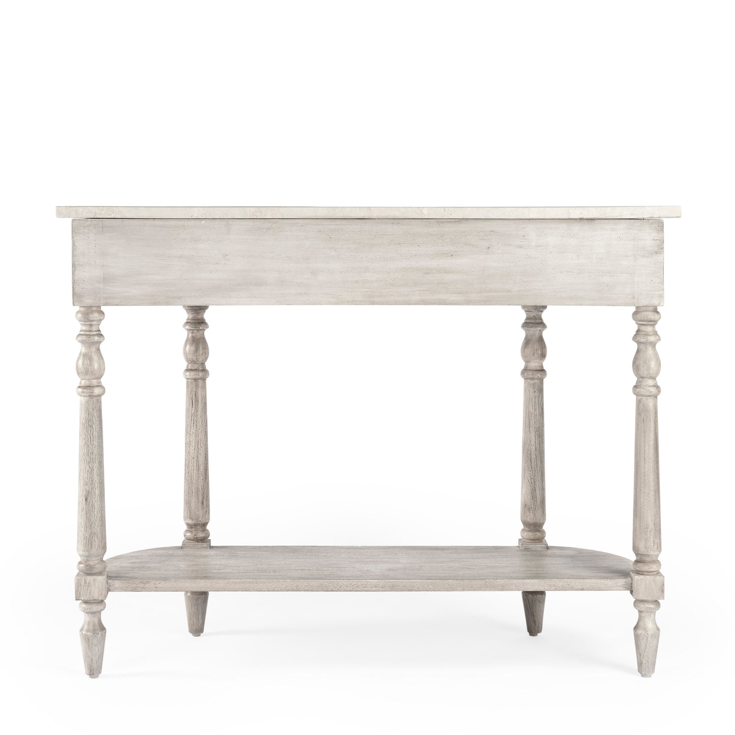 Danielle Marble 40" one- drawer Console Table in Gray 5517329