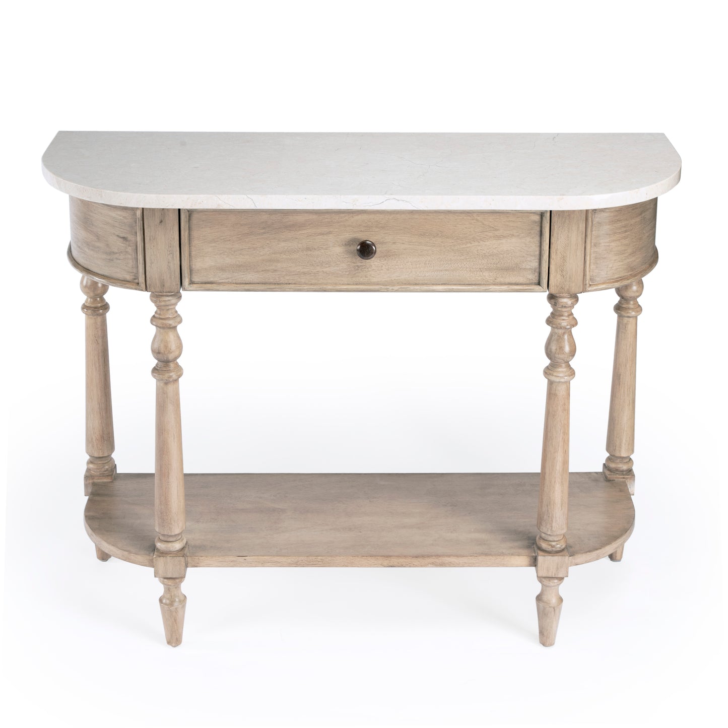 Danielle Marble 40" one- drawer Console Table in Tan/Beige 5517415