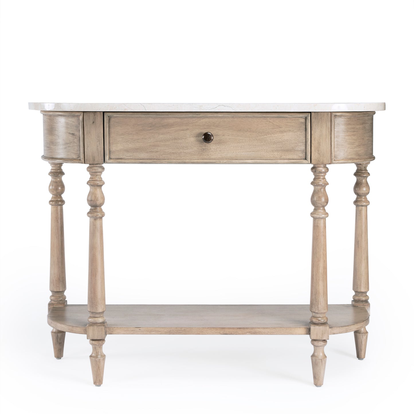 Danielle Marble 40" one- drawer Console Table in Tan/Beige 5517415