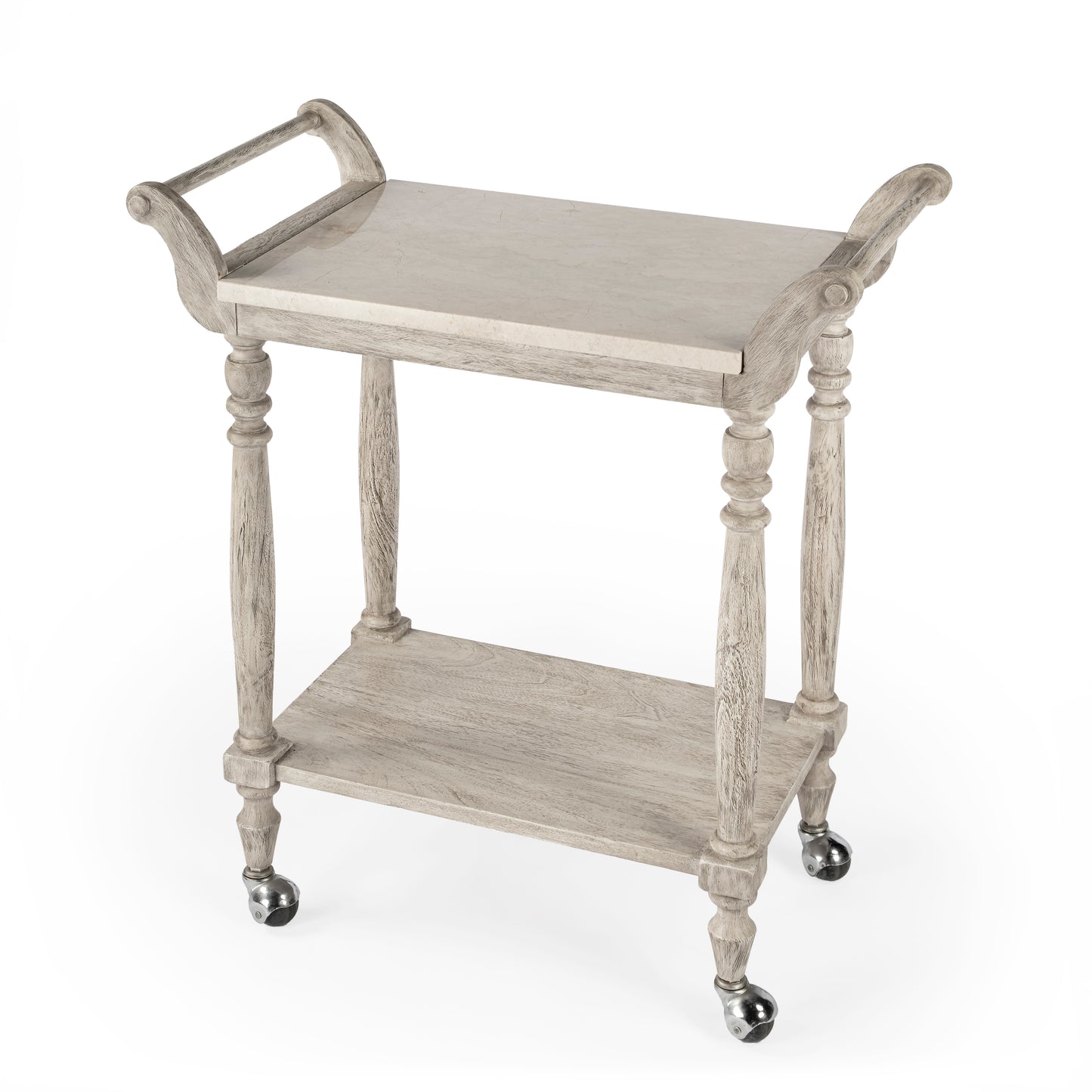 Danielle Marble Bar Cart in Gray  5518329