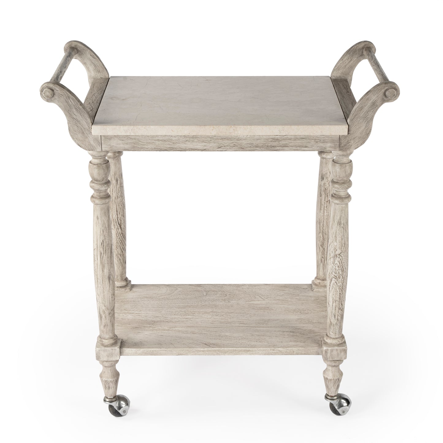 Danielle Marble Bar Cart in Gray  5518329