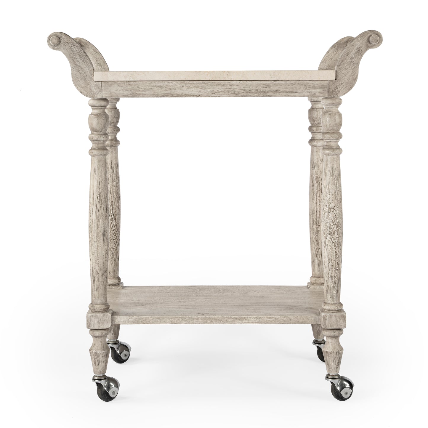 Danielle Marble Bar Cart in Gray  5518329