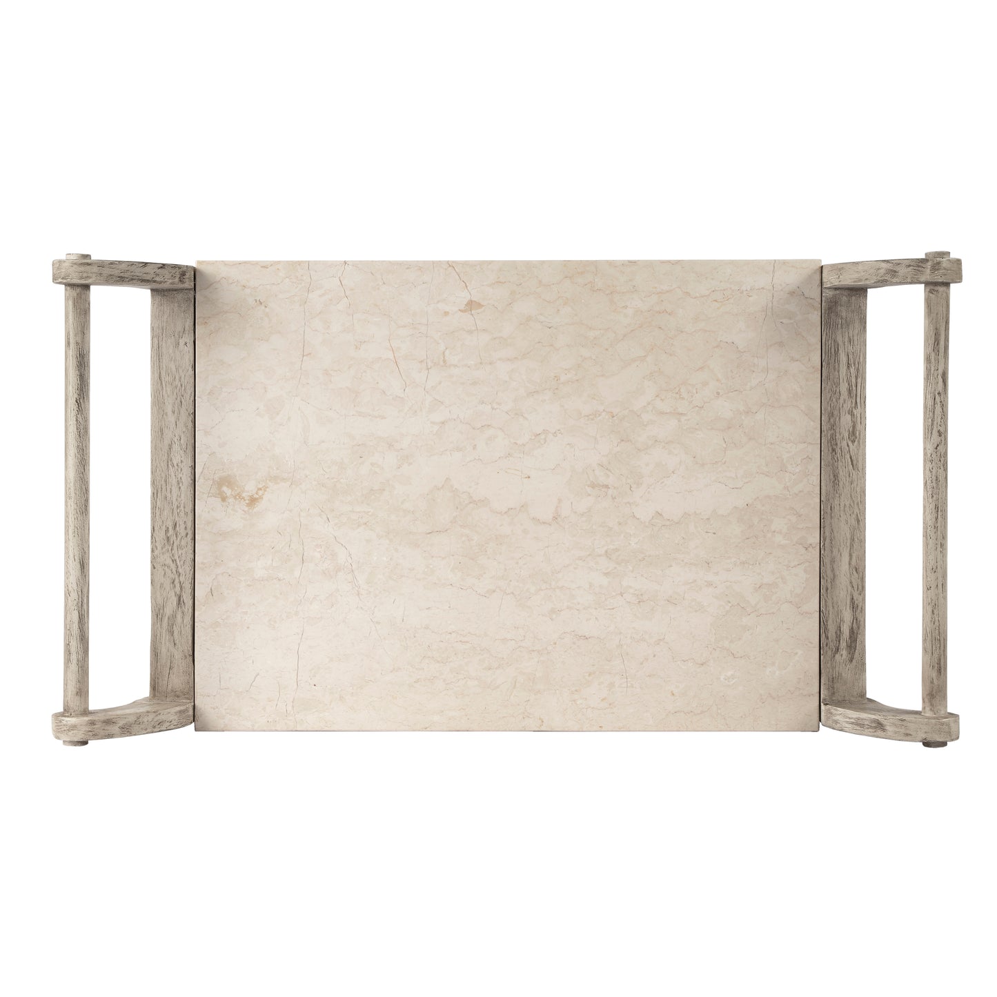 Danielle Marble Bar Cart in Gray  5518329