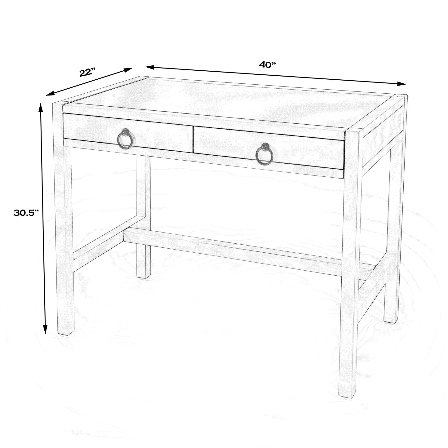 Lark Natural Wood Desk in Light Brown 5523312