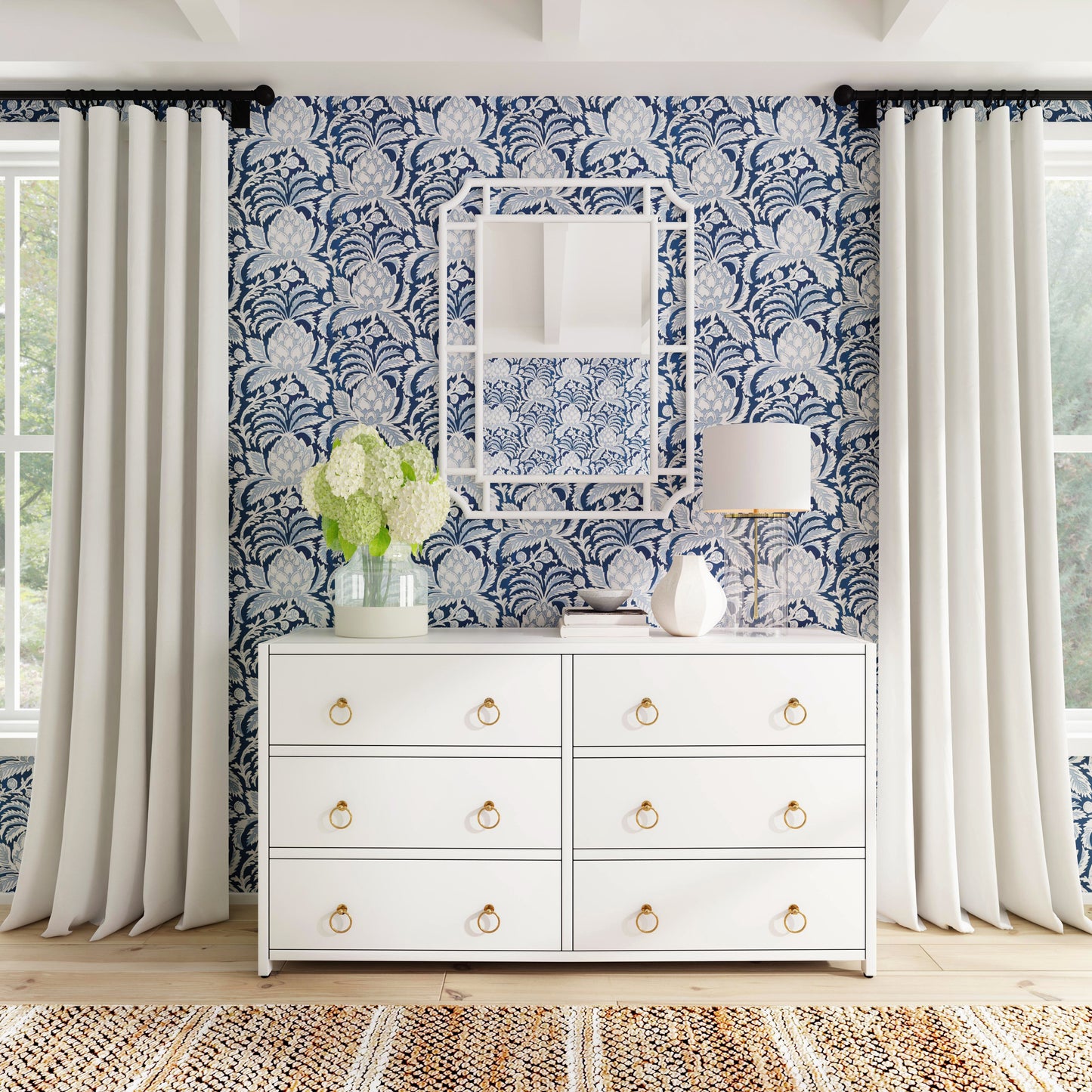Lark 6 Drawer Dresser in White 5525304