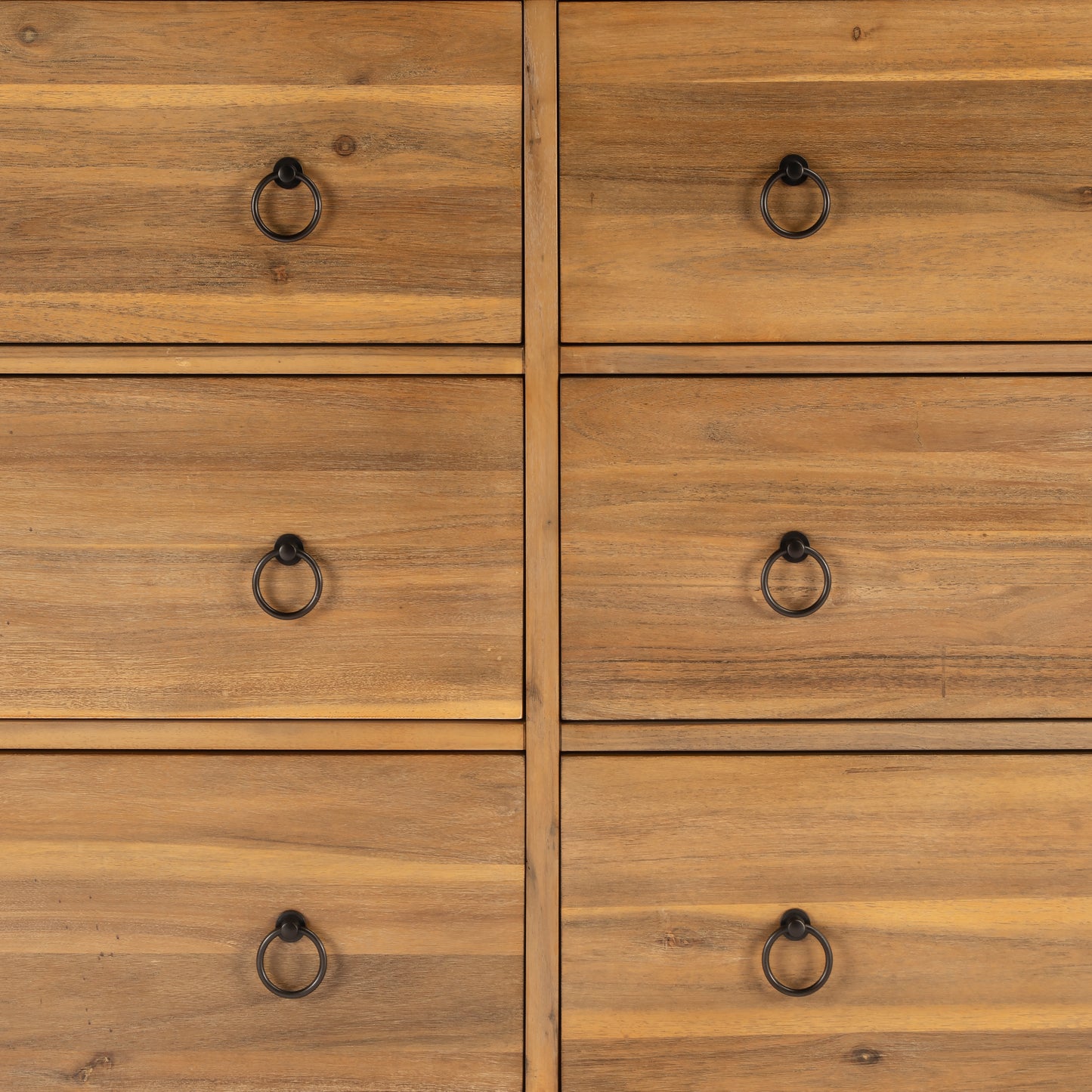 Lark 6 Drawer Natural Wood Dresser in Light Brown 5525312
