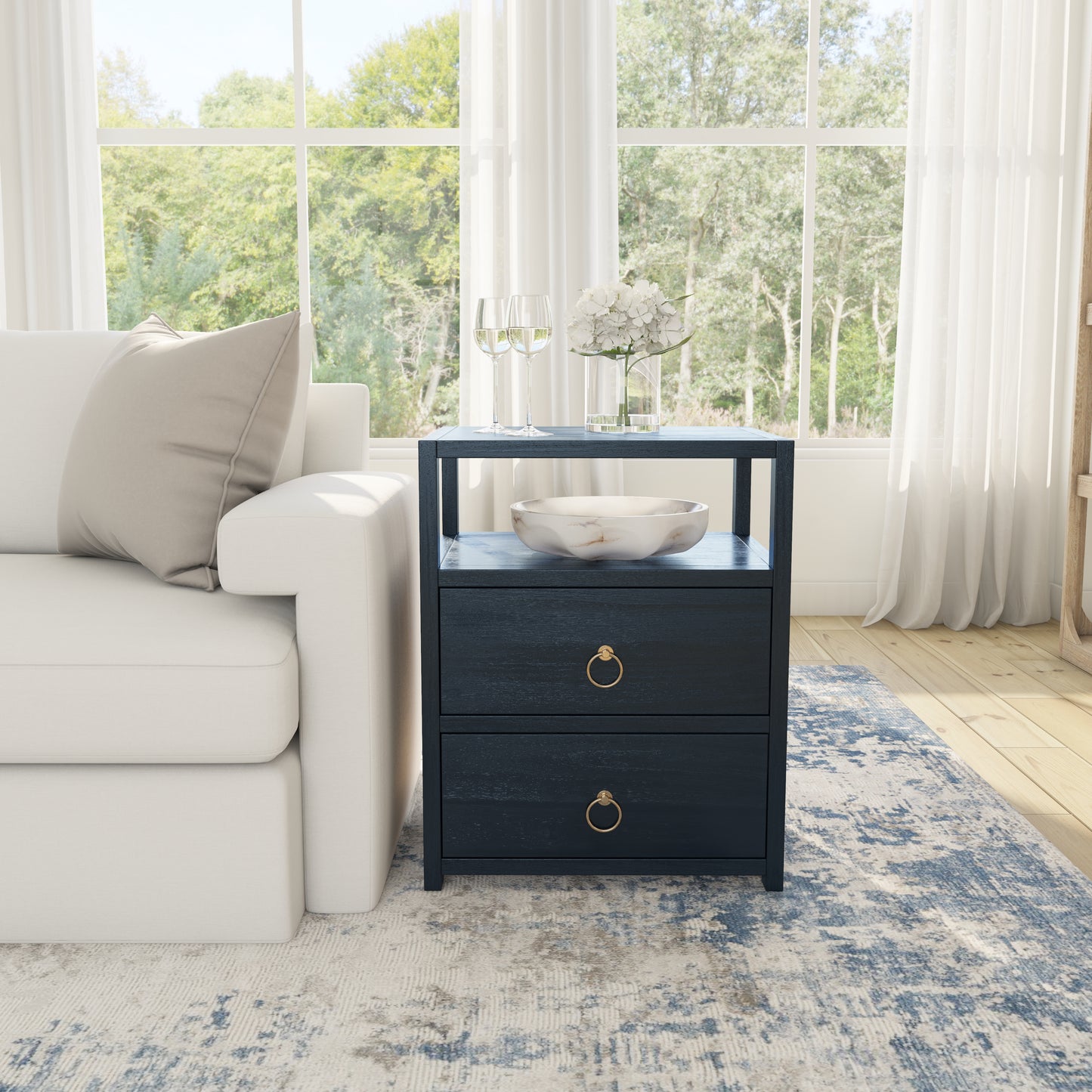 Lark Nightstand in Navy Blue 5526291