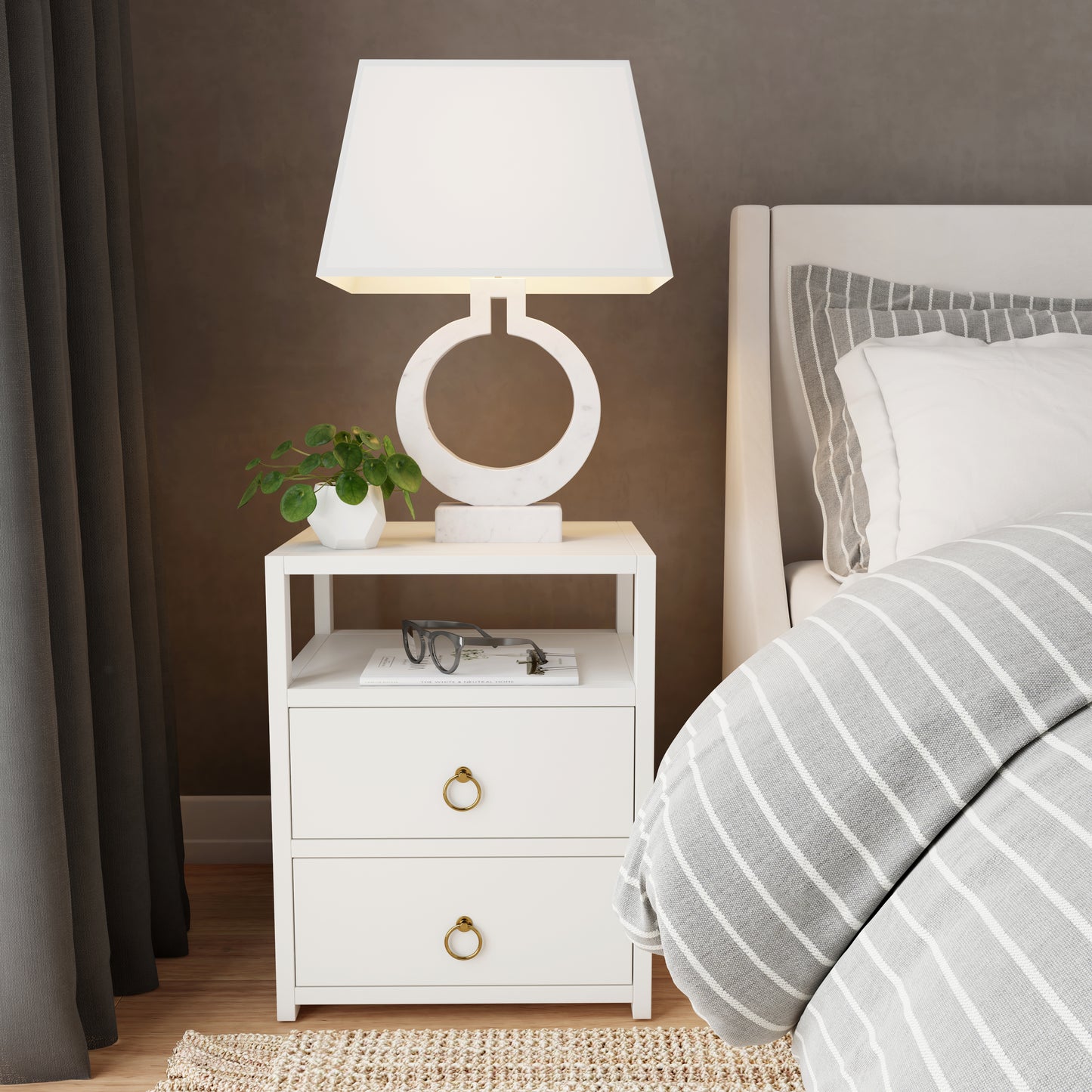 Lark Nightstand in White 5526304