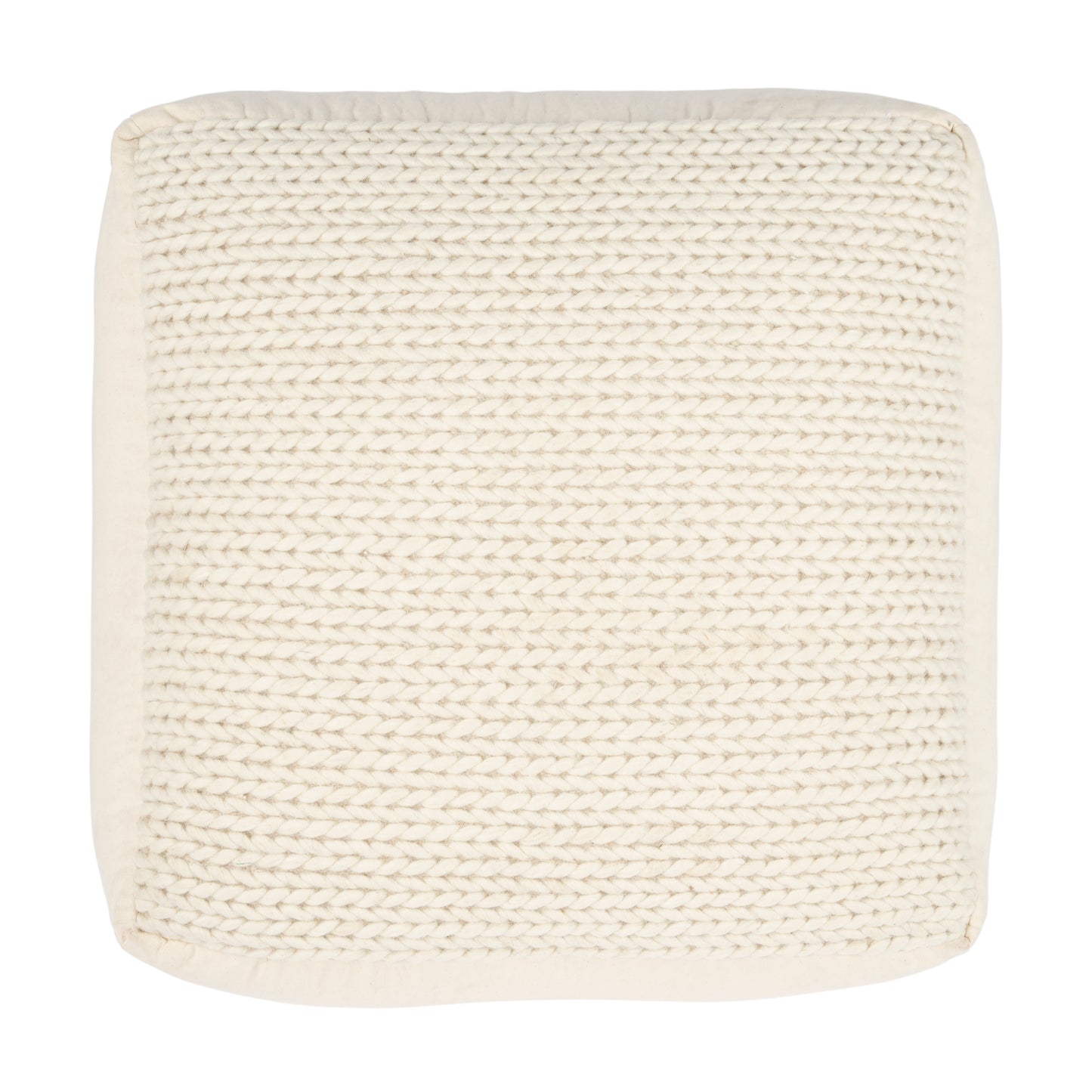 Fernandos Woven Pouffe in Cream,Ivory 5536984