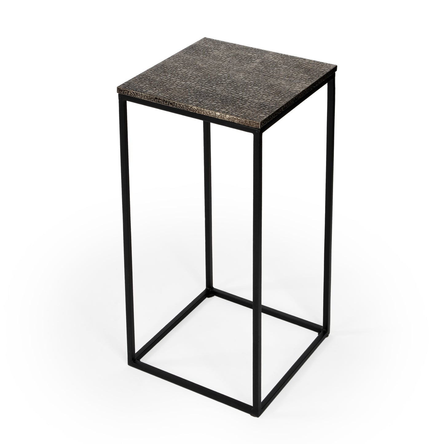 Butler Specialty Company Lacrossa 11.75 in. W Square Metal End Table, Silver