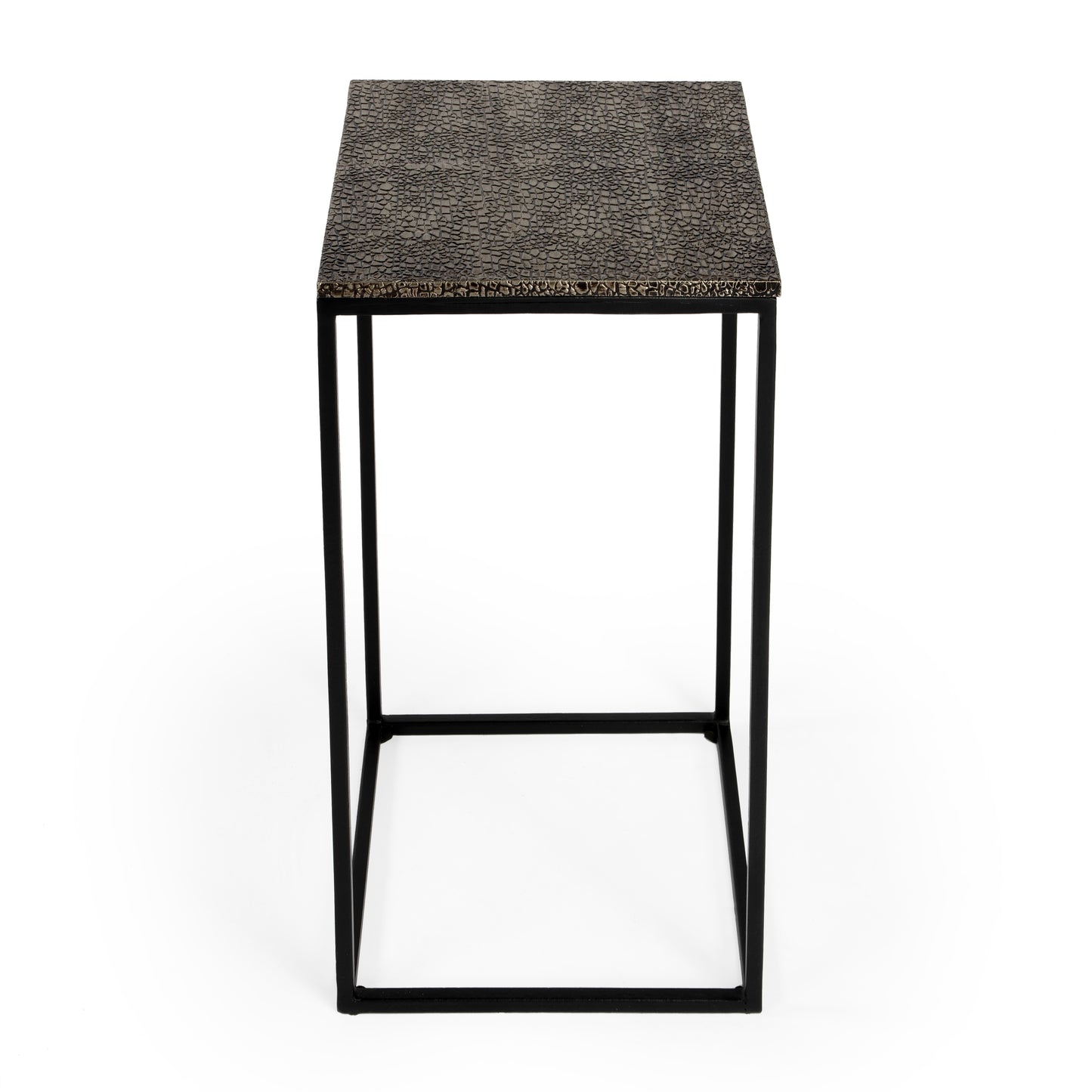 Butler Specialty Company Lacrossa 11.75 in. W Square Metal End Table, Silver