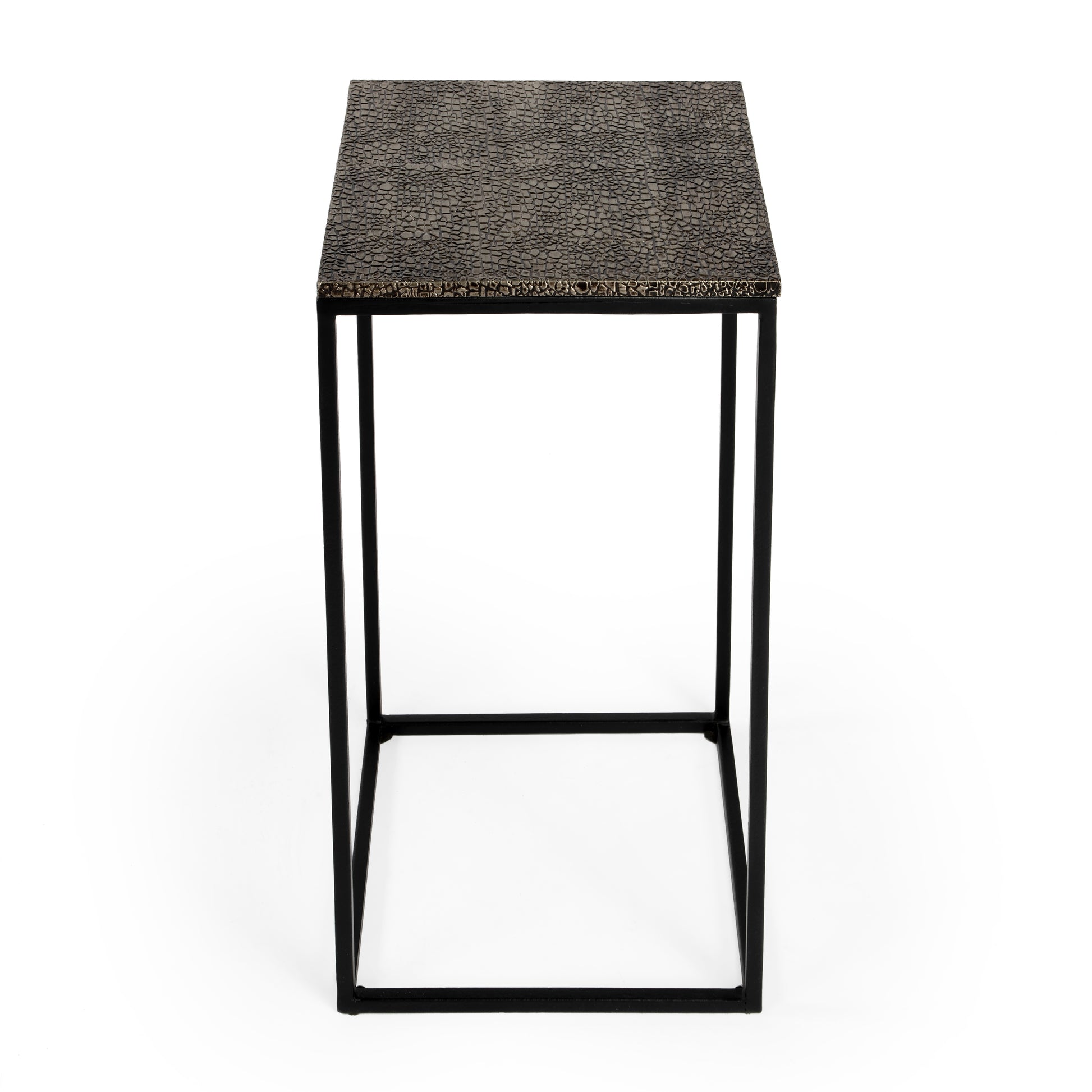 Butler Specialty Company Lacrossa 11.75 in. W Square Metal End Table, Silver