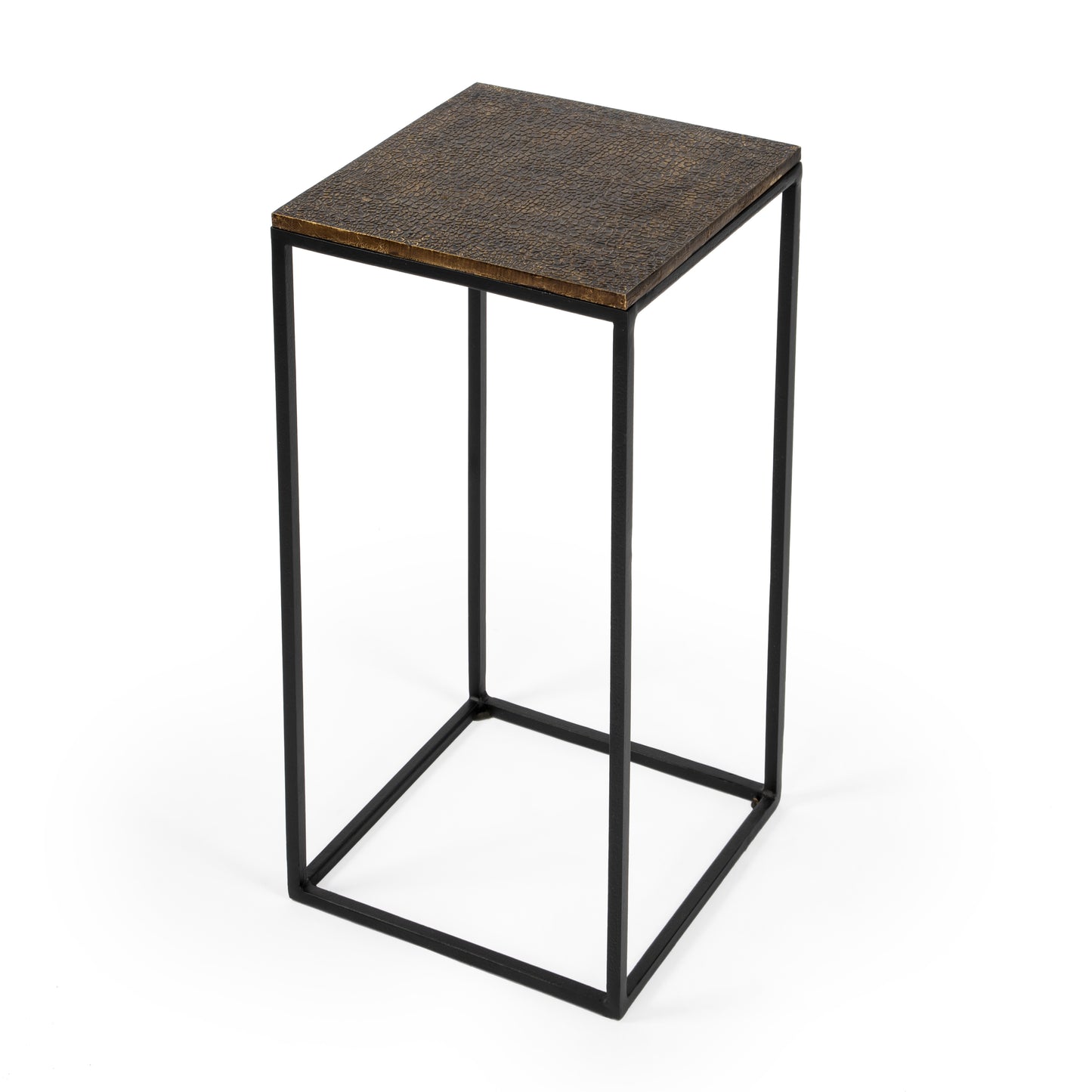 Butler Specialty Company Lacrossa 11.75 in. W Square Metal End Table, Gold
