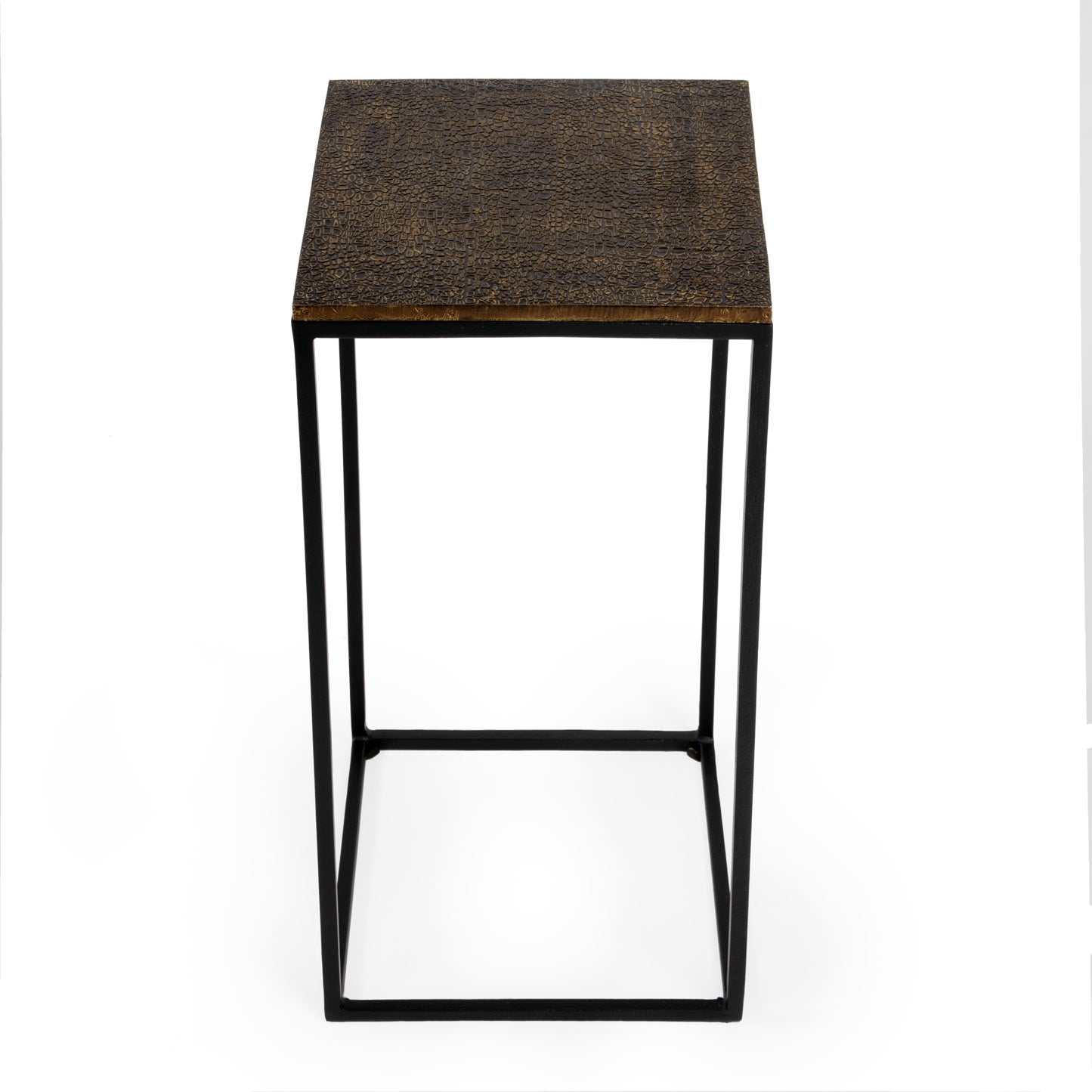 Butler Specialty Company Lacrossa 11.75 in. W Square Metal End Table, Gold