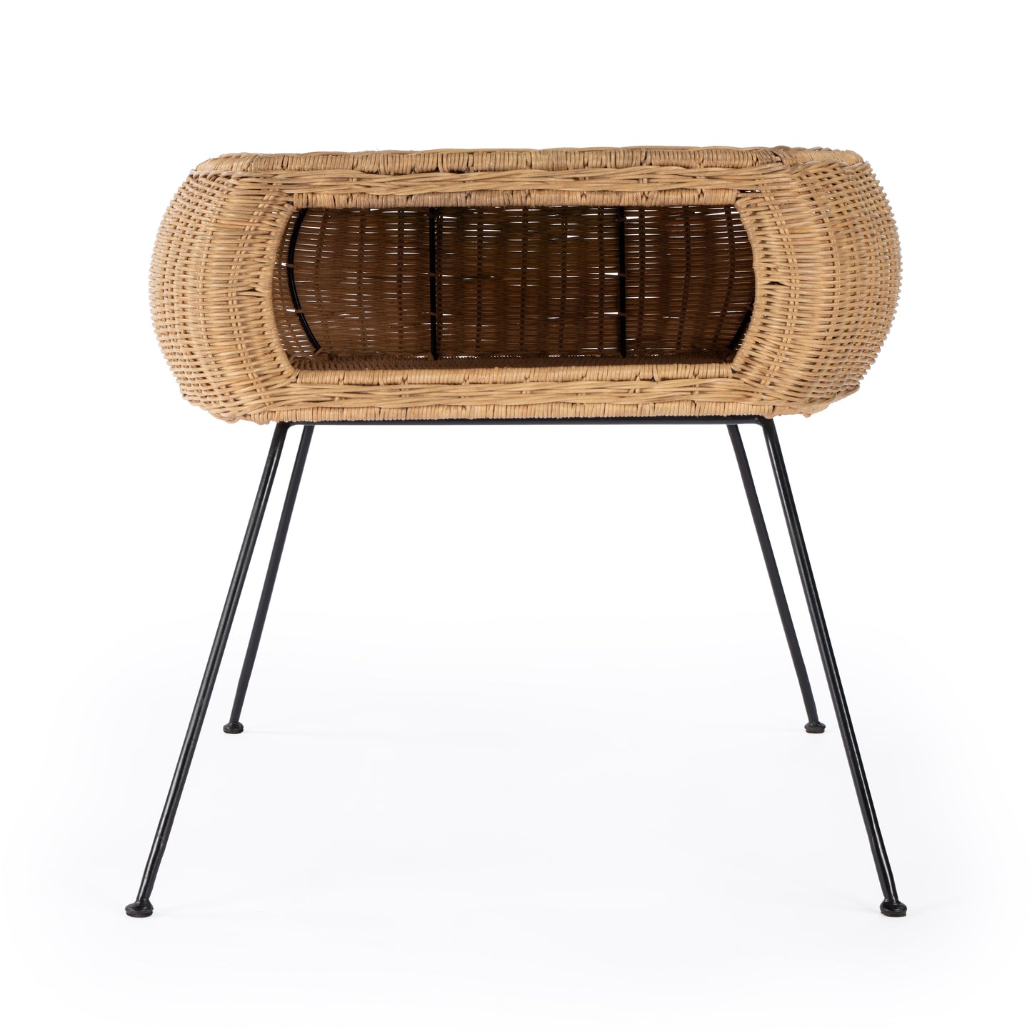 Butler Specialty Company Coralitta 24.25 in. W Rattan End Table, Light Brown
