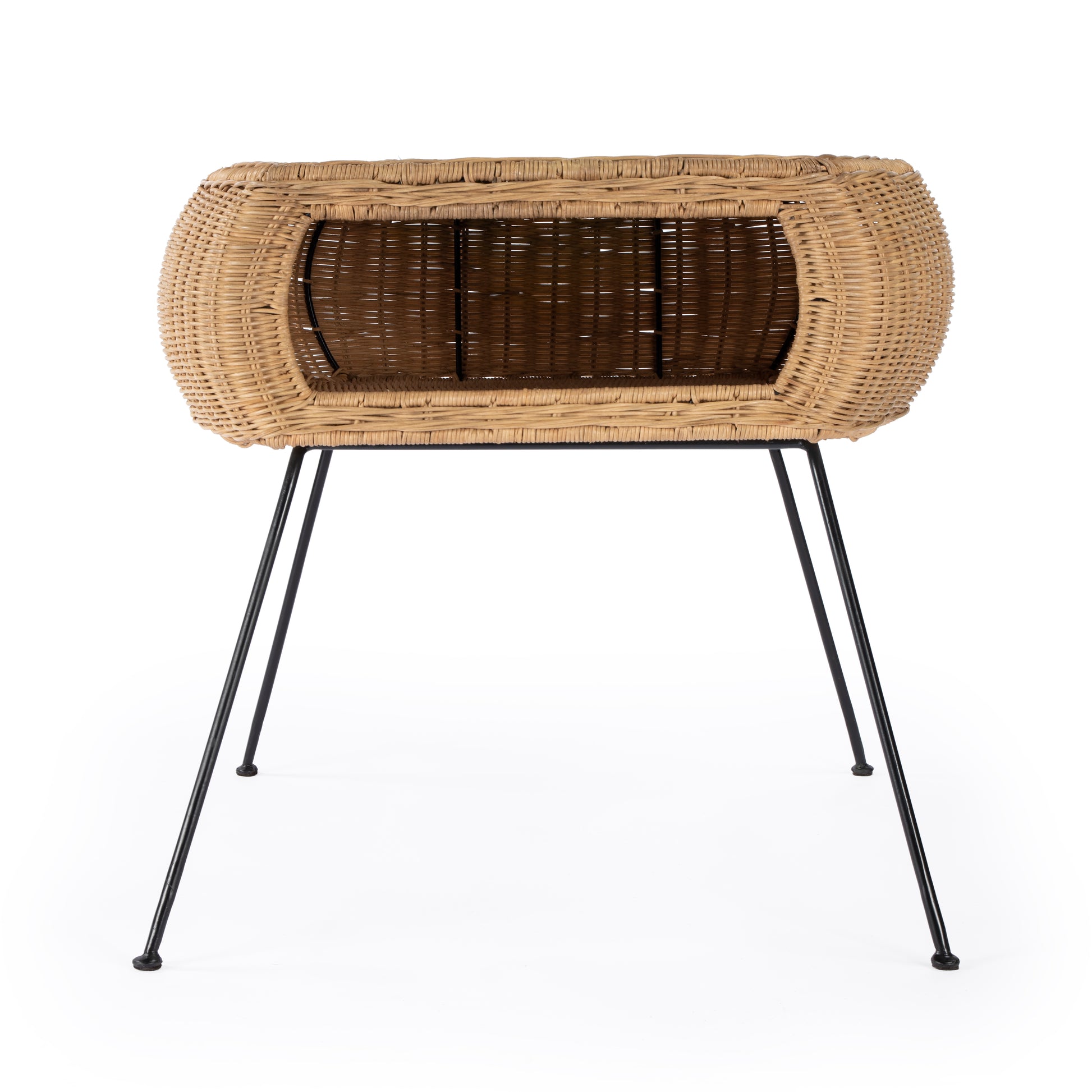 Butler Specialty Company Coralitta 24.25 in. W Rattan End Table, Light Brown
