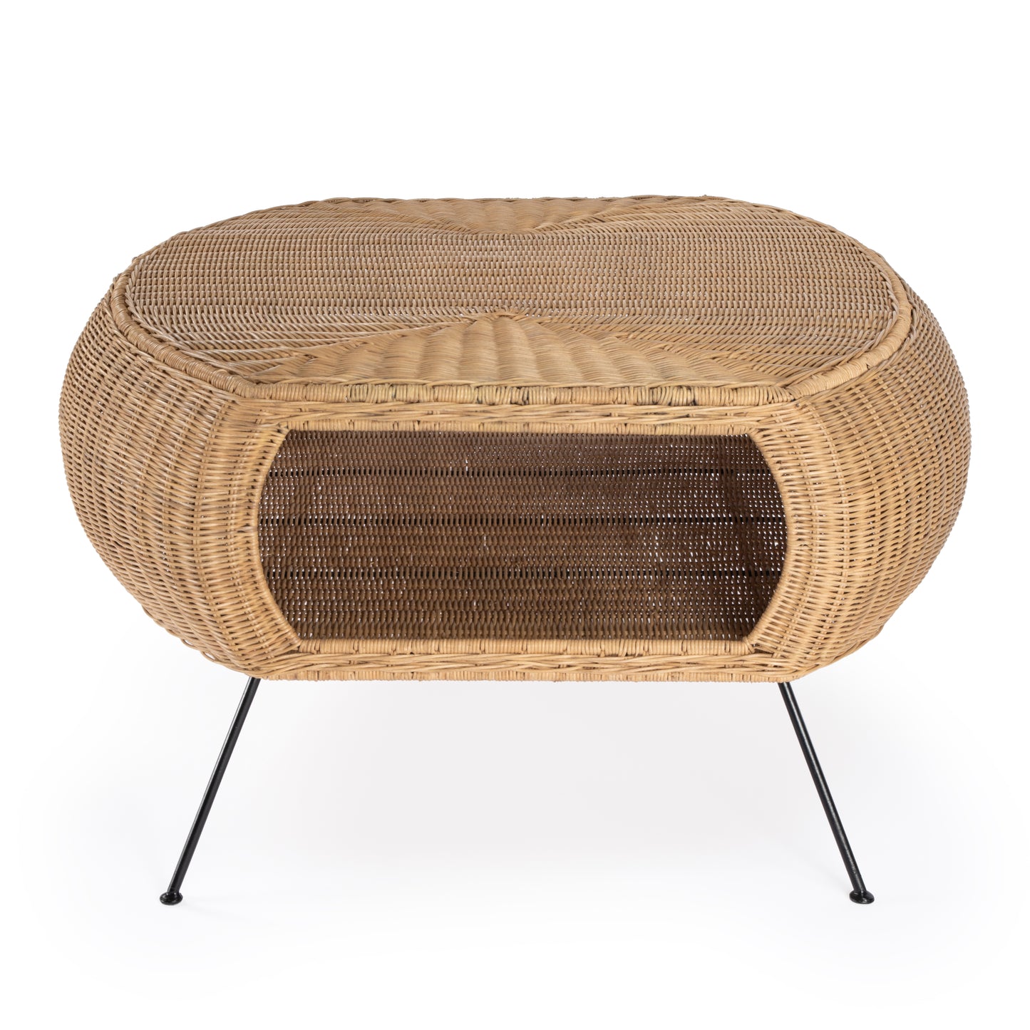 Butler Specialty Company Coralitta 37.5 in. W Rattan Coffee Table, Light Brown