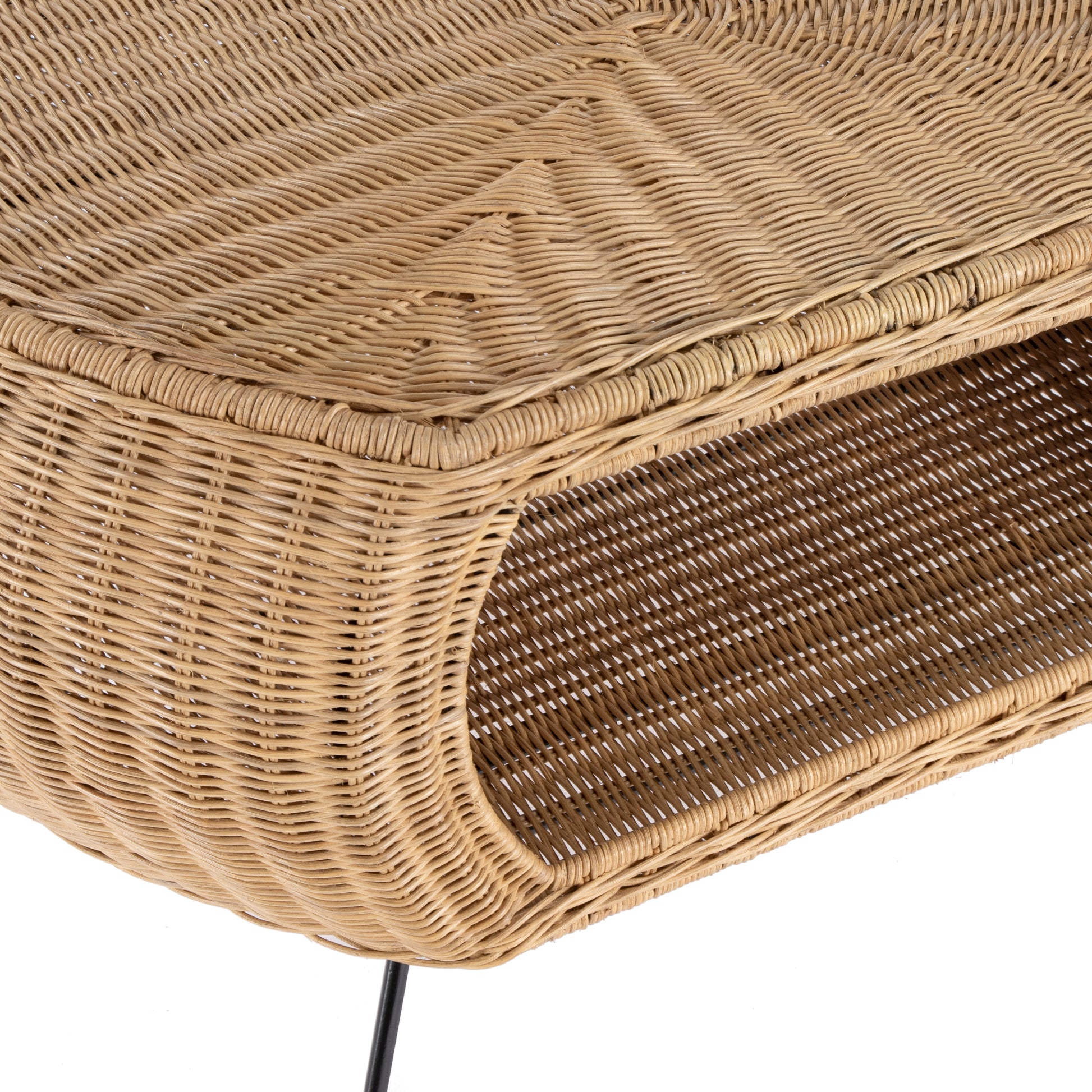 Butler Specialty Company Coralitta 37.5 in. W Rattan Coffee Table, Light Brown