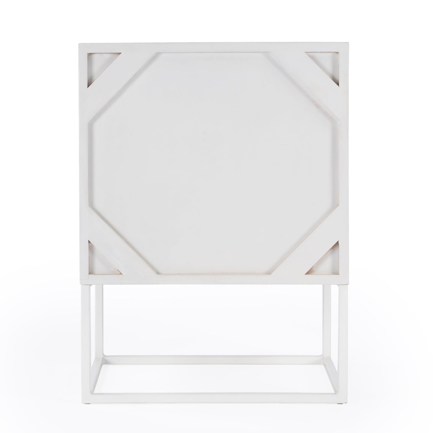 Butler Specialty Company Lennasa 17.75 in. W Rectangular Wood 2 Drawer Nightstand, White