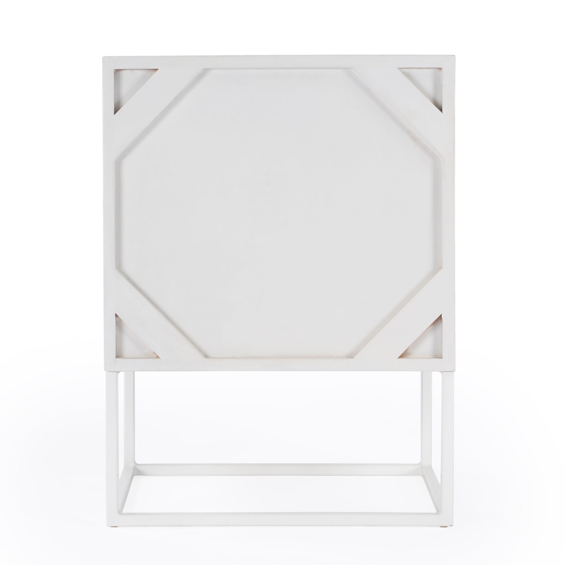 Butler Specialty Company Lennasa 17.75 in. W Rectangular Wood 2 Drawer Nightstand, White