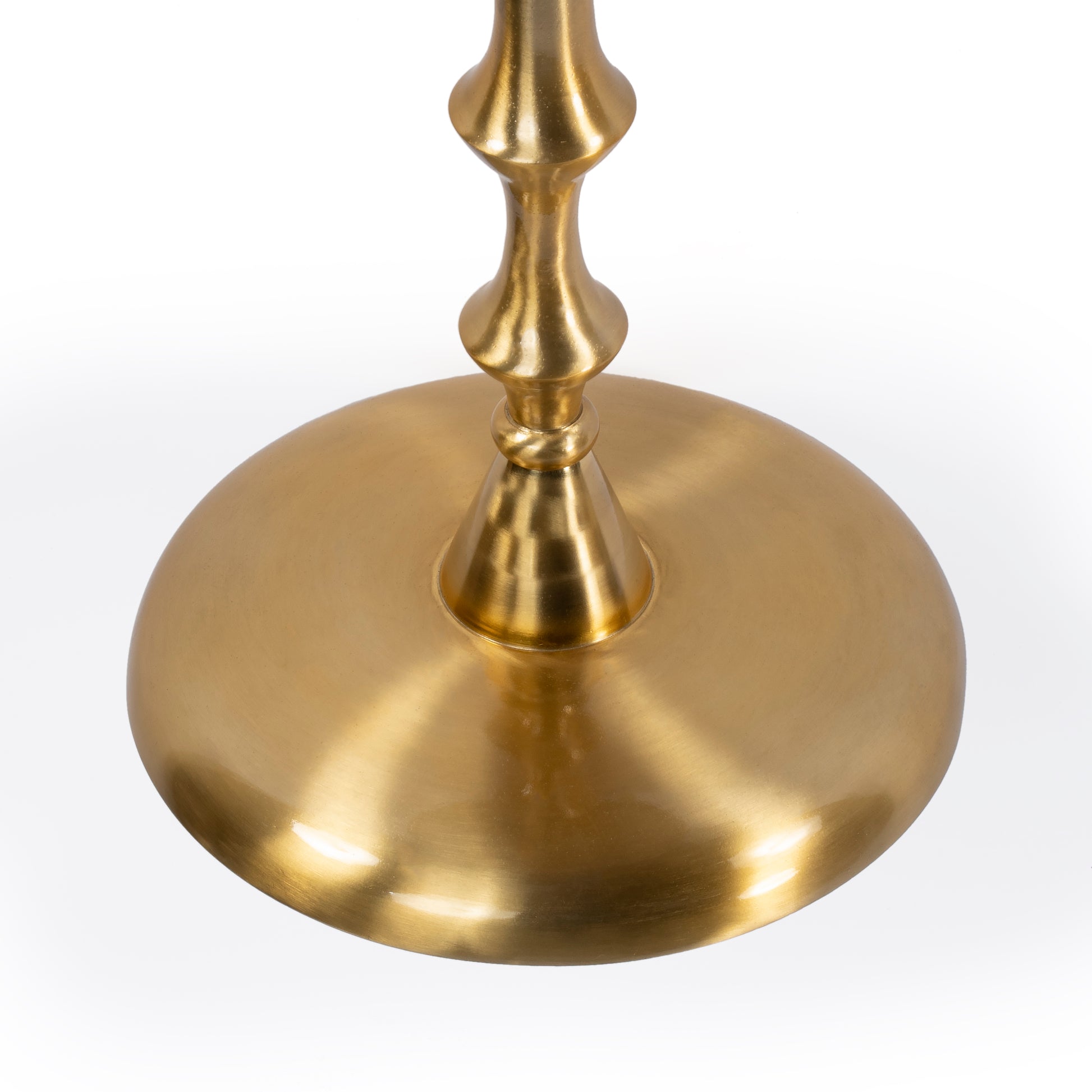 Butler Specialty Company Givanna 11.75 in. W Round All Metal Pedestal Base Side Table, Gold