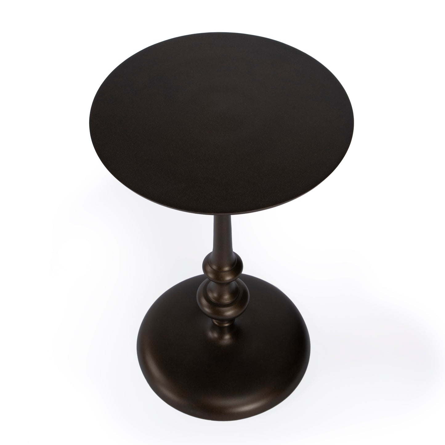 Butler Specialty Company Ivanna 11.75 in. W Round All Metal Pedestal Base End Table, Bronze
