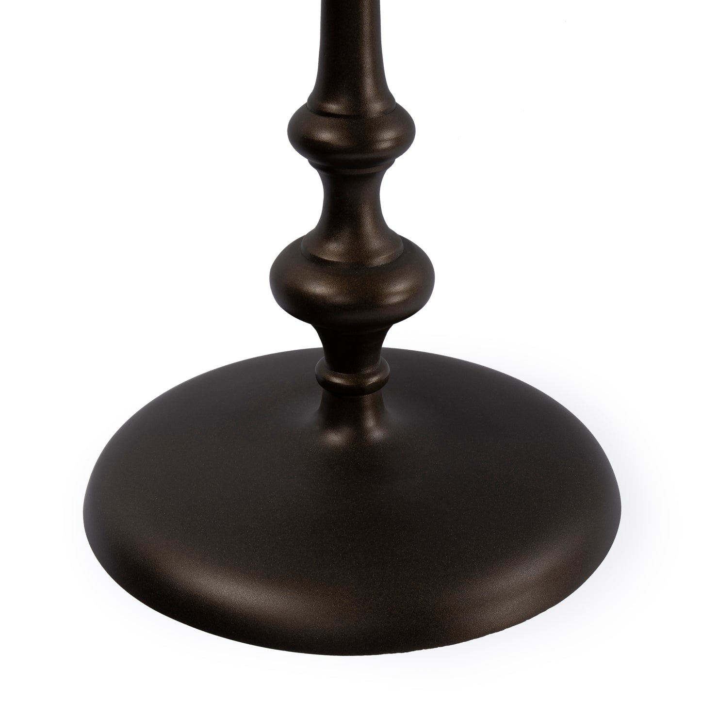 Butler Specialty Company Ivanna 11.75 in. W Round All Metal Pedestal Base End Table, Bronze