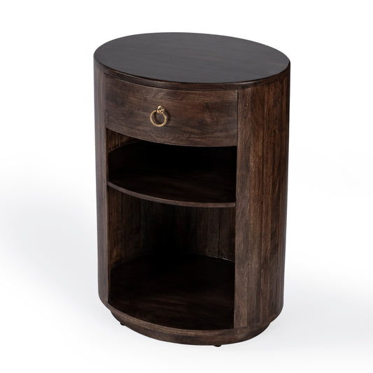 Carnolitta One Drawer End Table in Dark Brown 5595354