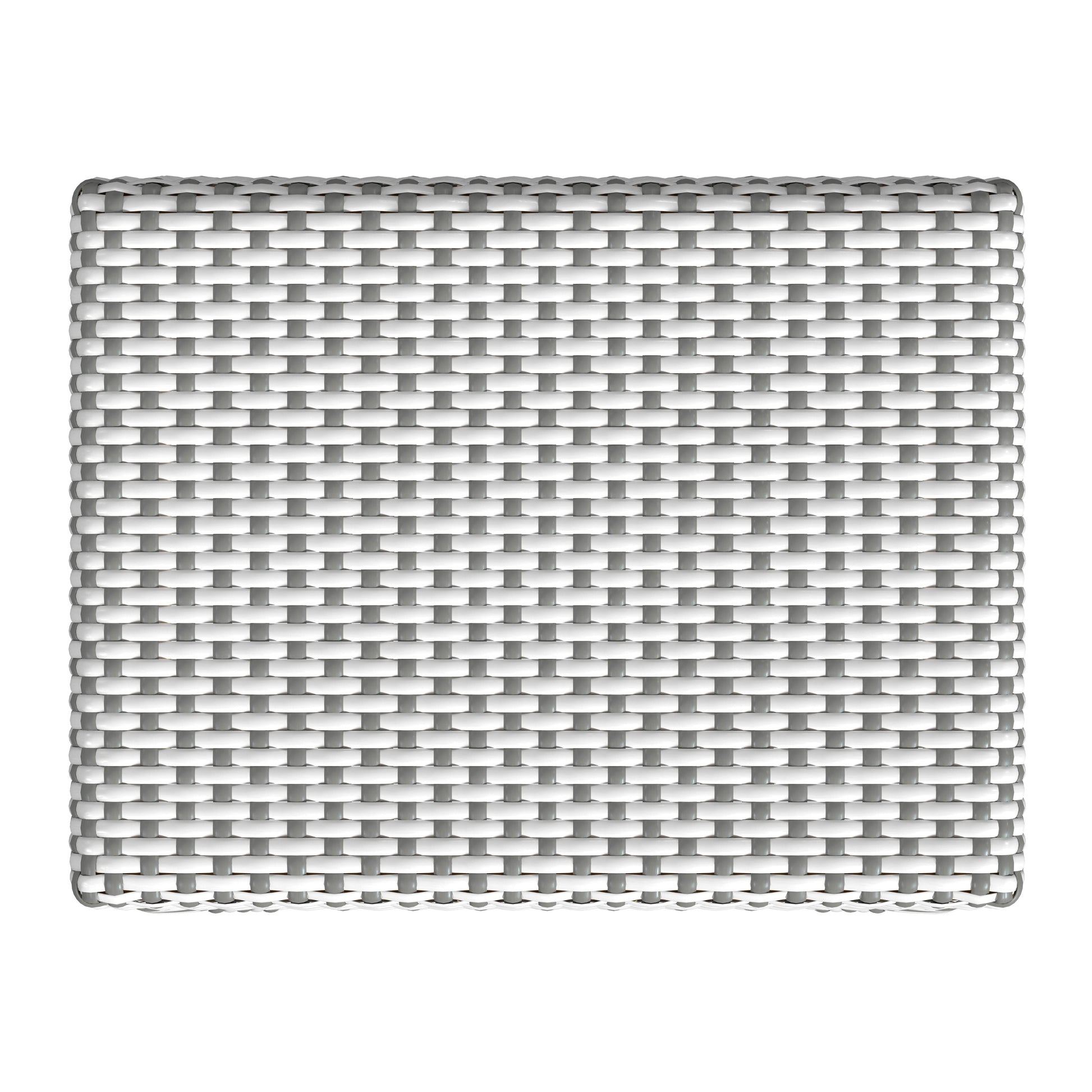 Butler Specialty Company Robias 30 in. Seat Height Rectangular Rattan Backless Bar Stool, Gray and White Dot