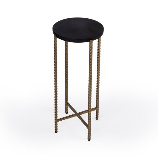 Nigella Granite Cross Legs Side Table in Multi-Color 5612414