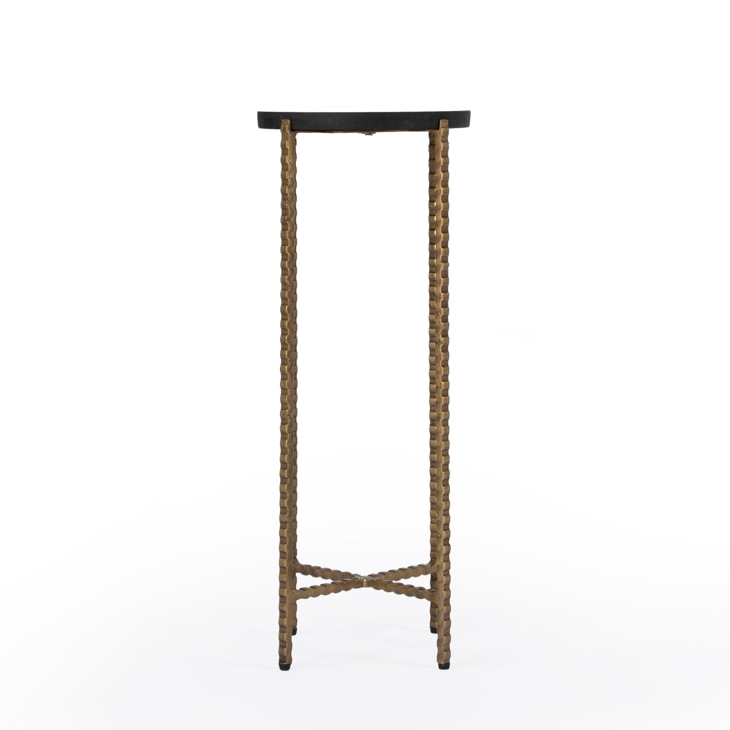 Nigella Granite Cross Legs Side Table in Multi-Color 5612414